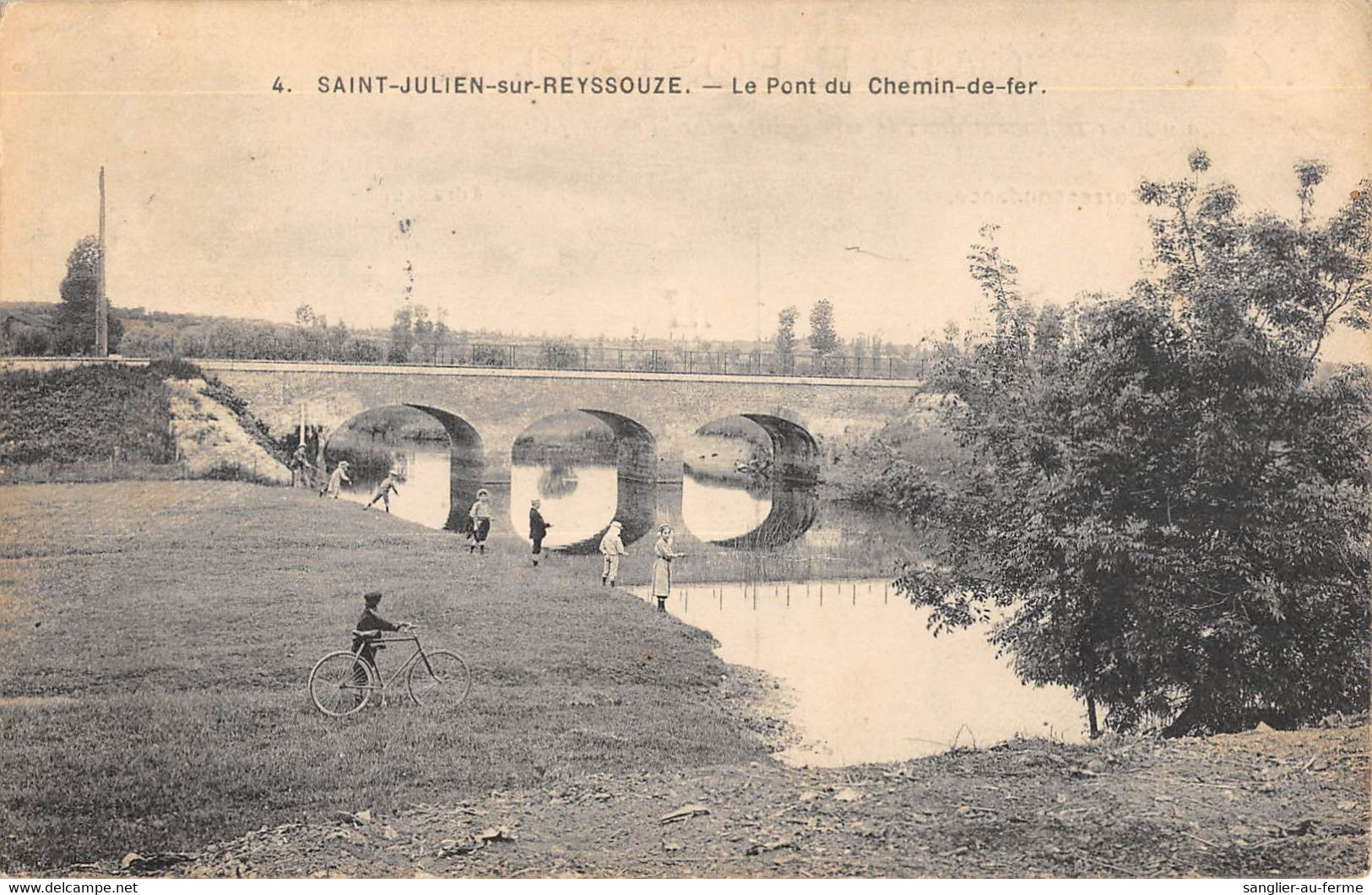 CPA 01 SAINT JULIEN SUR REYSSOUZE LE PONT DU CHEMIN DE FER - Ohne Zuordnung