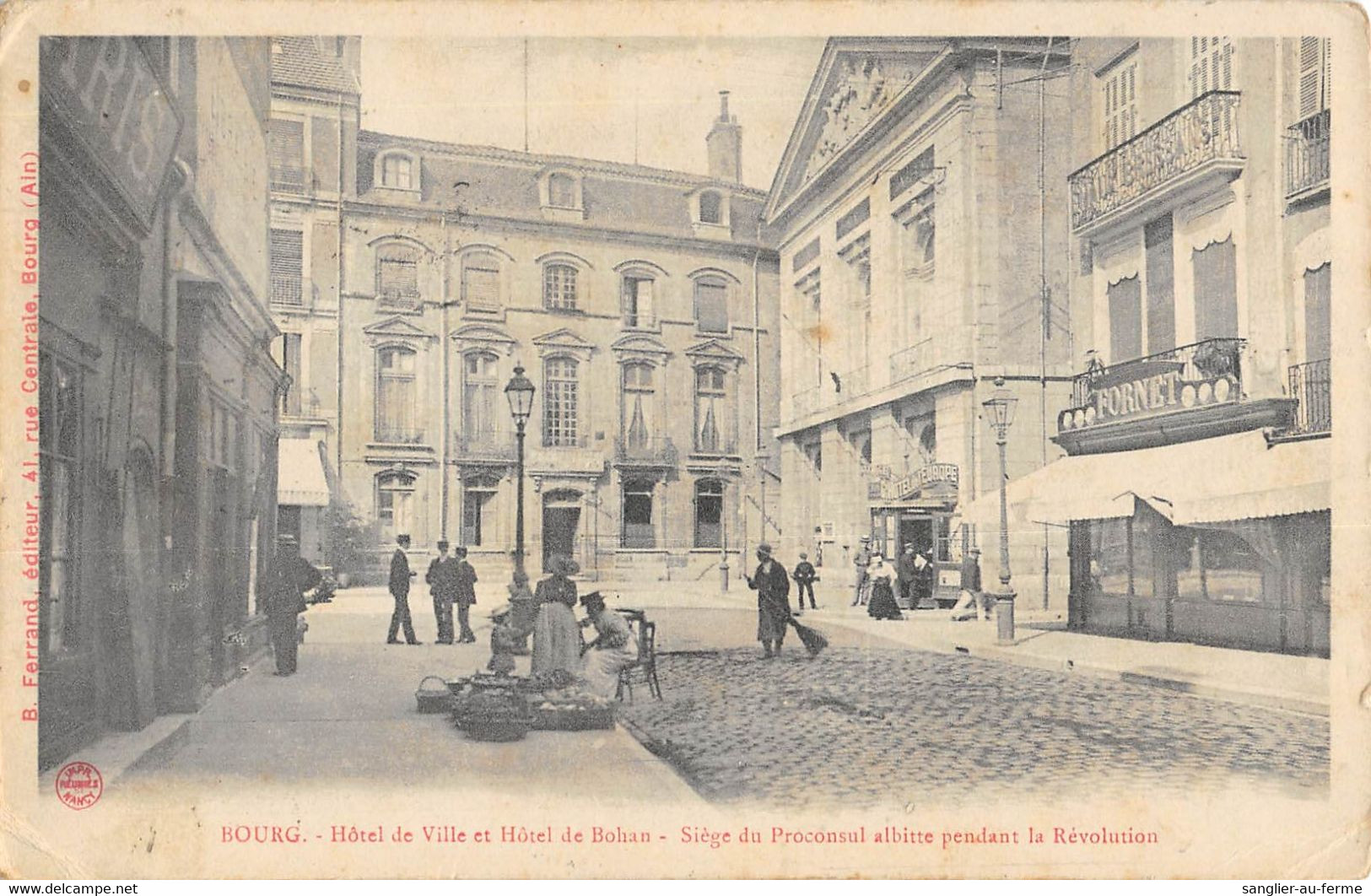 CPA 01 BOURG HOTEL DE VILLE HOTEL DE BOHAN - Andere & Zonder Classificatie