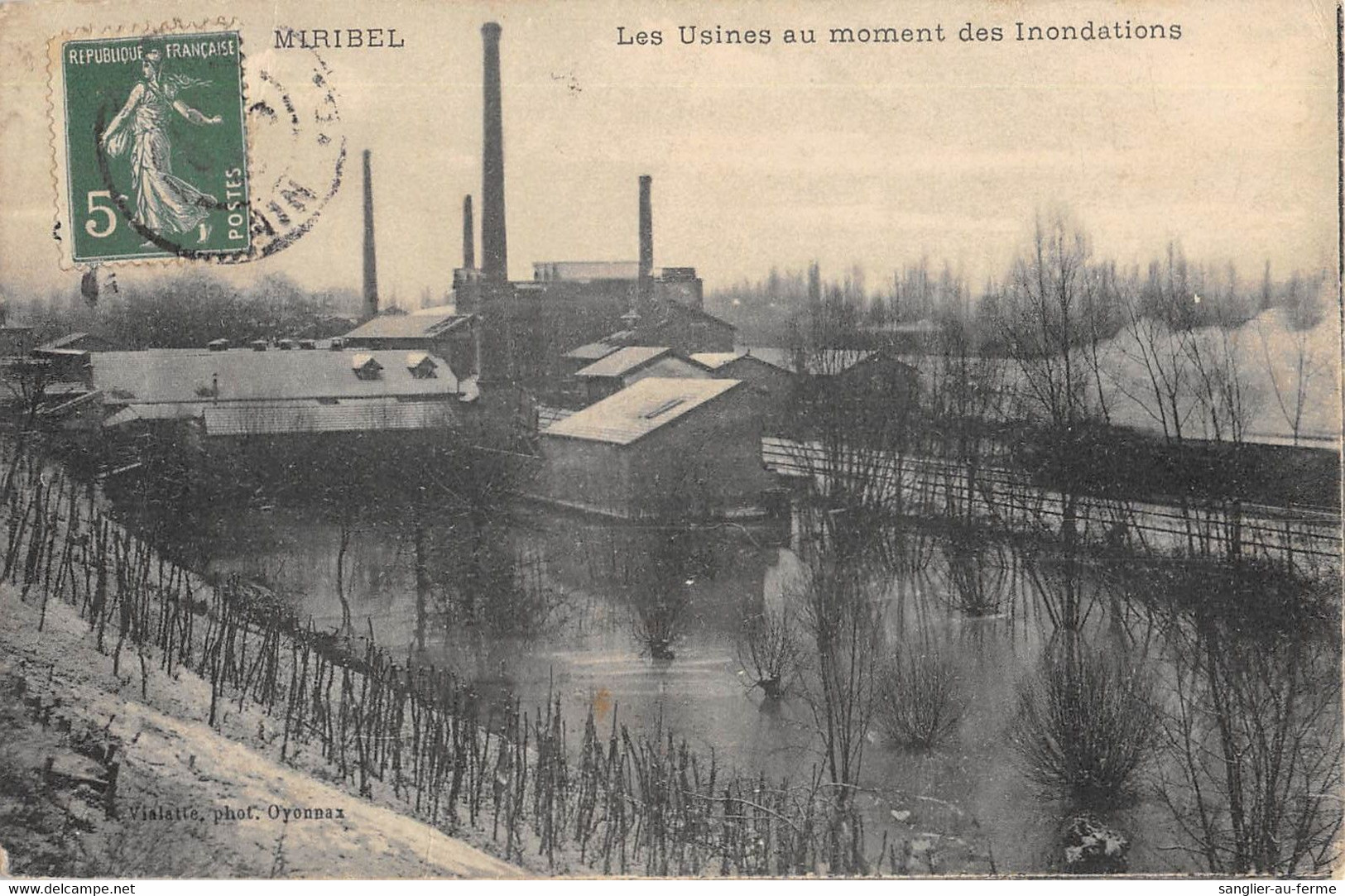 CPA 01 MIRIBEL LES USINES AU MOMENT DES INONDATIONS - Ohne Zuordnung