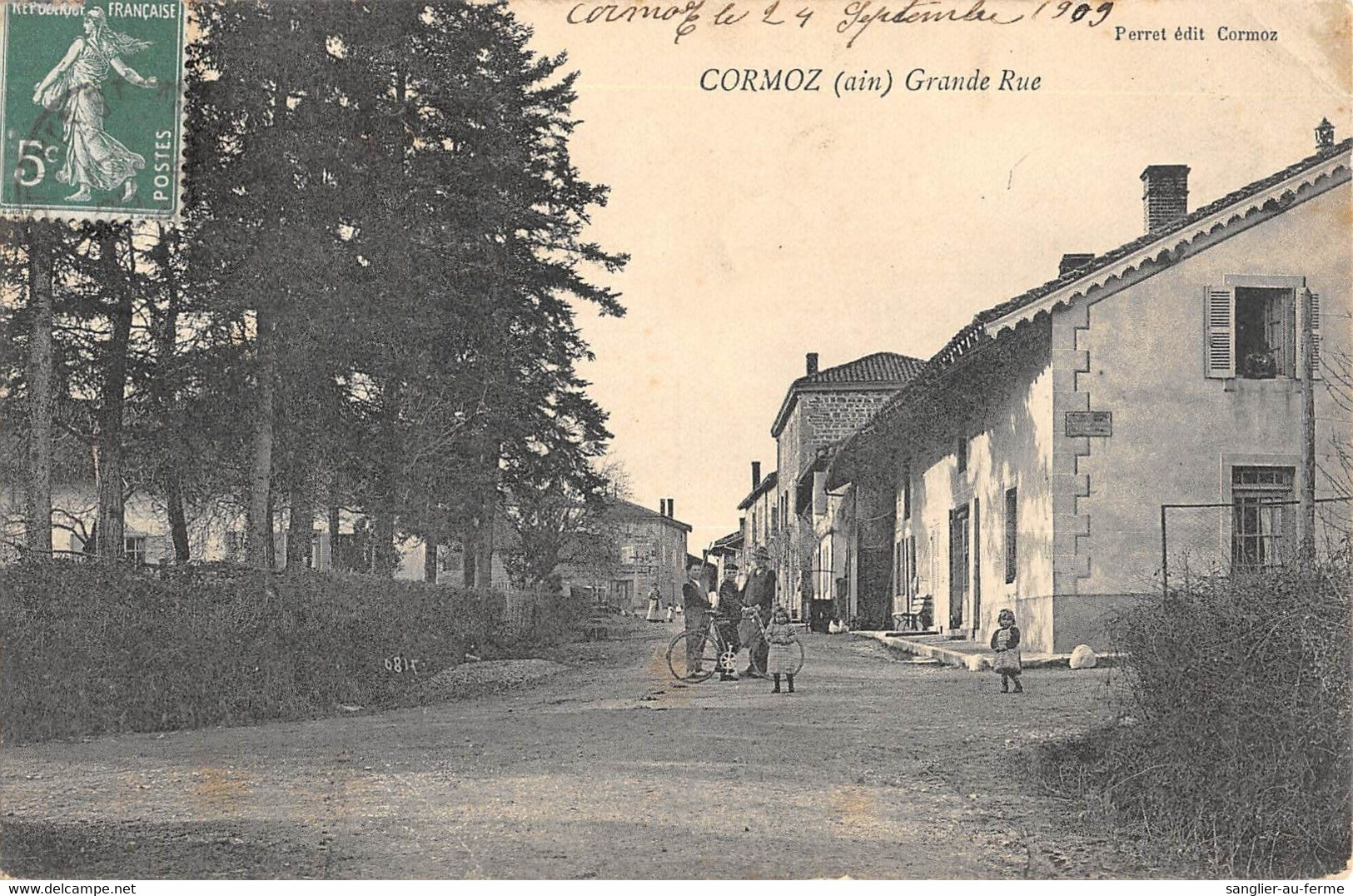 CPA 01 CORMOZ GRANDE RUE - Non Classés