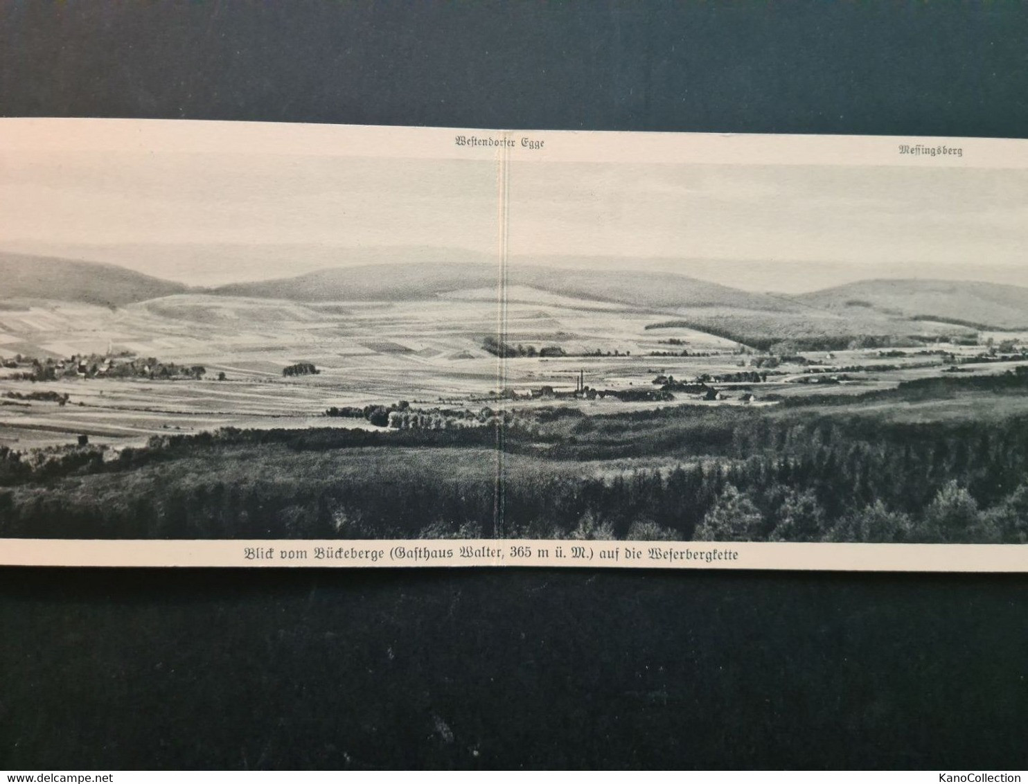 Panoramakarte Blick Vom Bückeberge Auf Die Weserbergkette - Schaumburg