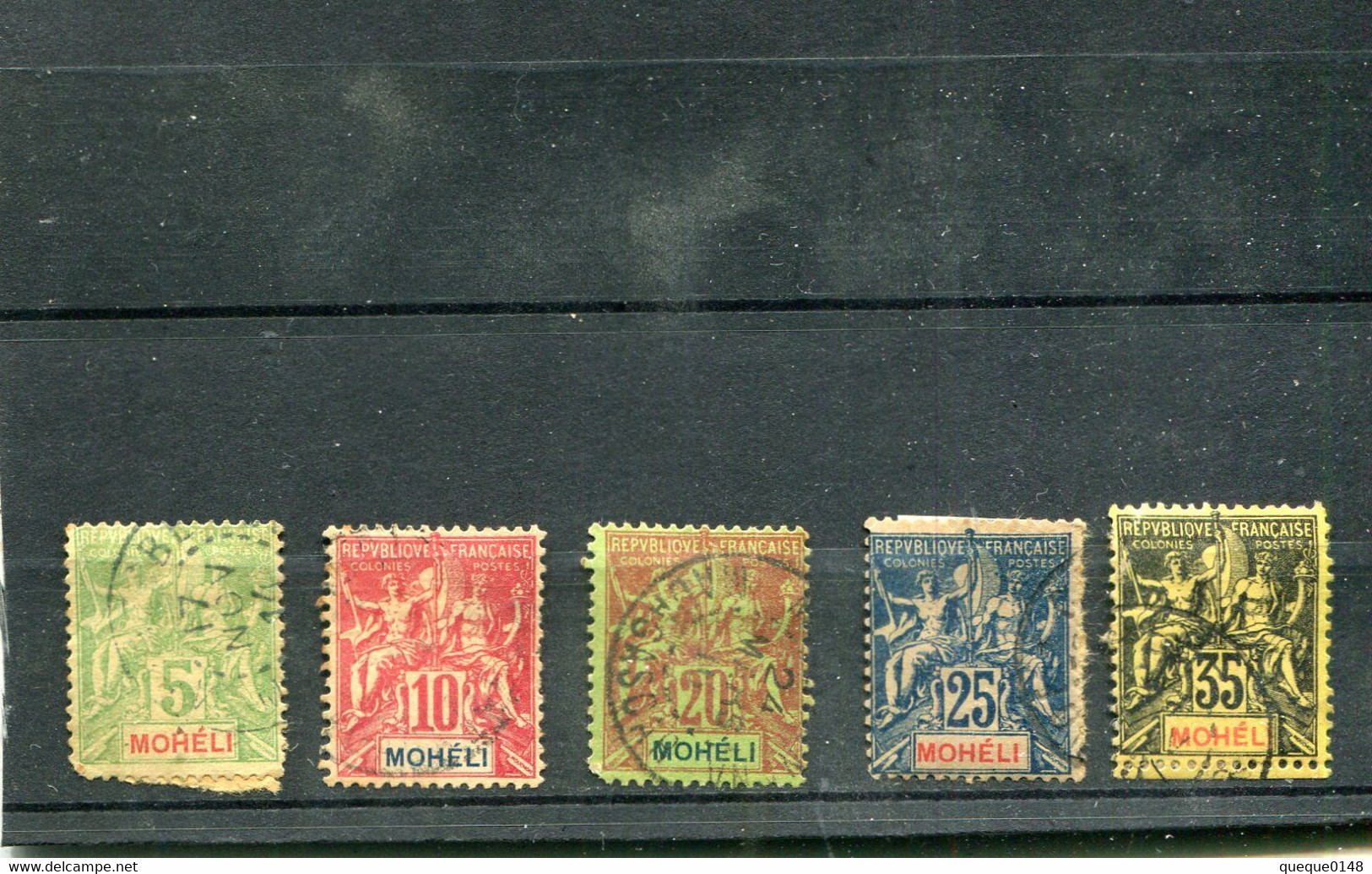Mohéli 1906-07 Yt 4-7 9 - Used Stamps