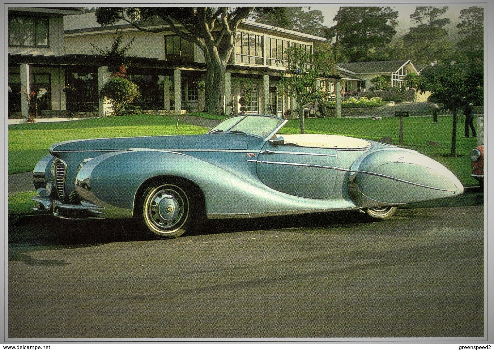 Delahaye Type 175S Cabriolet Saoutchik  (1948)  -  Carte Postale Modern - Passenger Cars