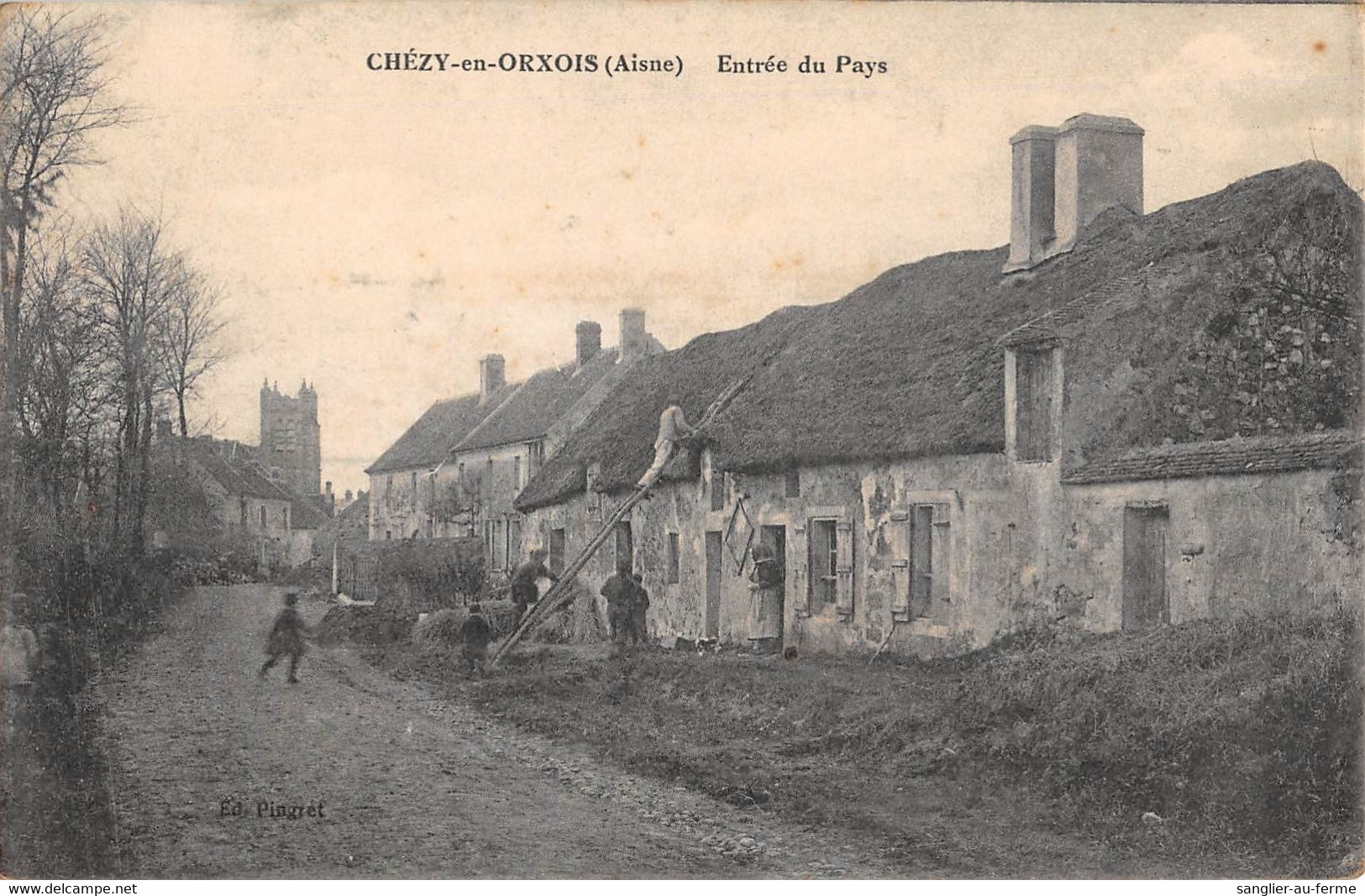 CPA 02 CHEZY EN ORXOIS ENTREE DU PAYS - Sonstige & Ohne Zuordnung