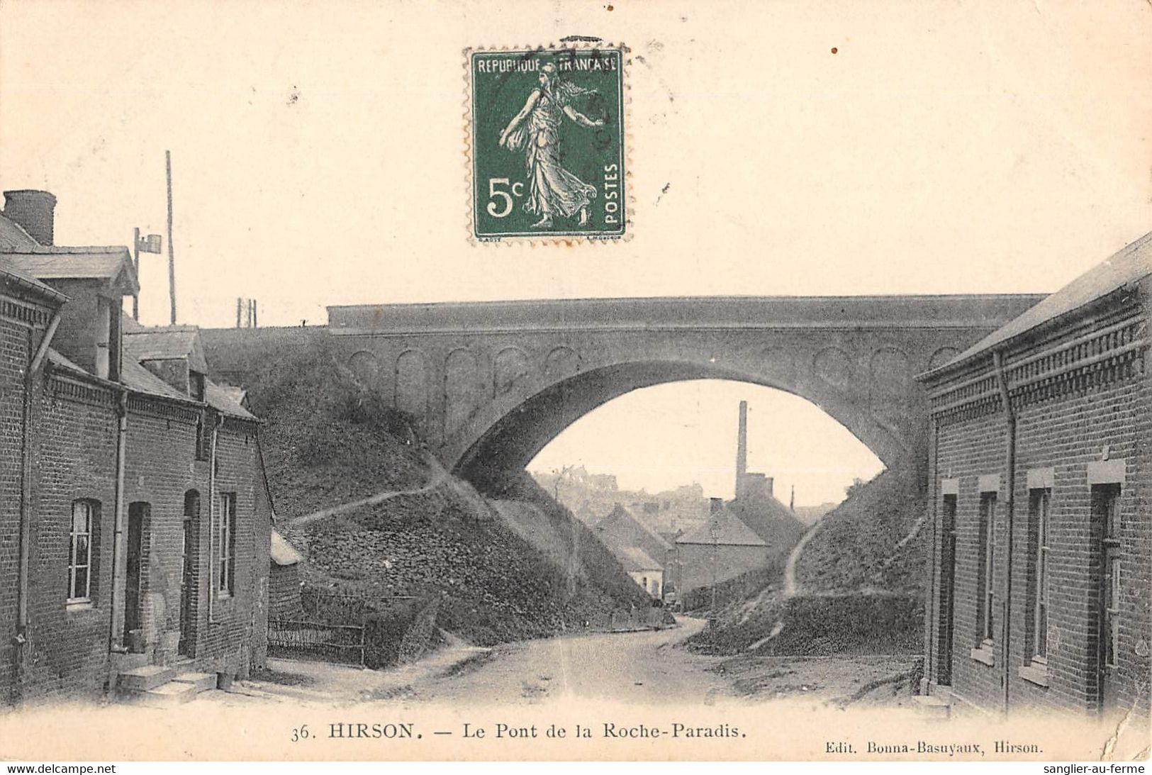 CPA 02 HIRSON LE PONT DE LA ROCHE PARADIS - Hirson