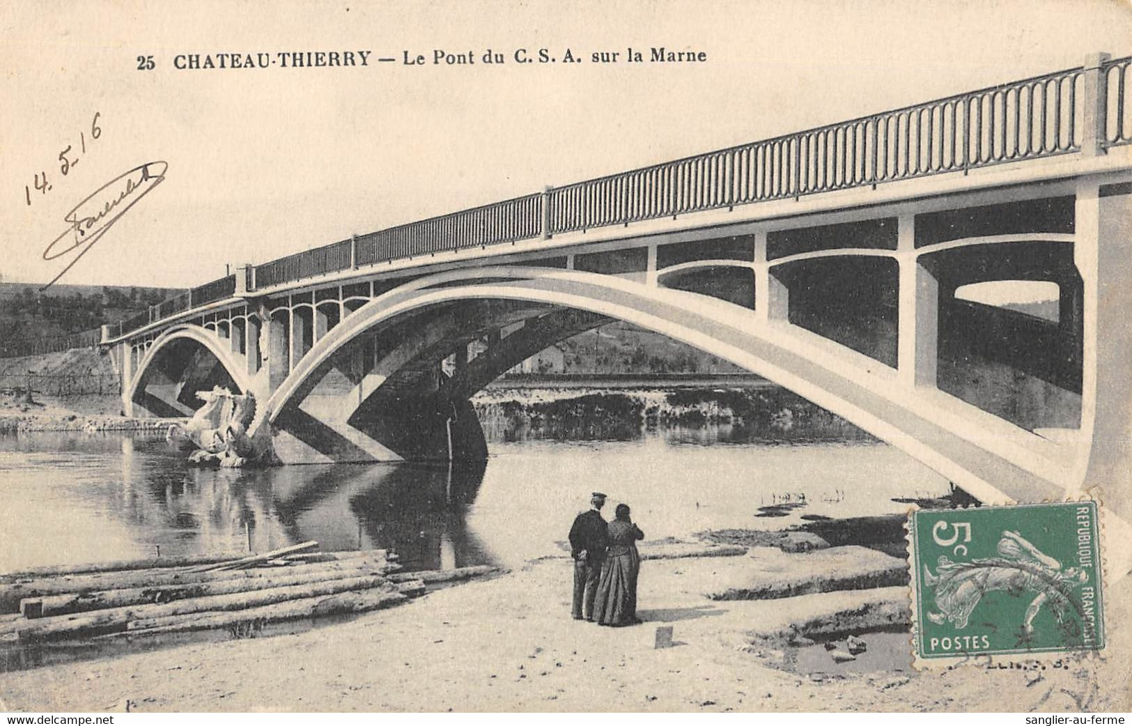 CPA 02 CHATEAU THIERRY LE PONT DU C.S.A.SUR LA MARNE - Chateau Thierry