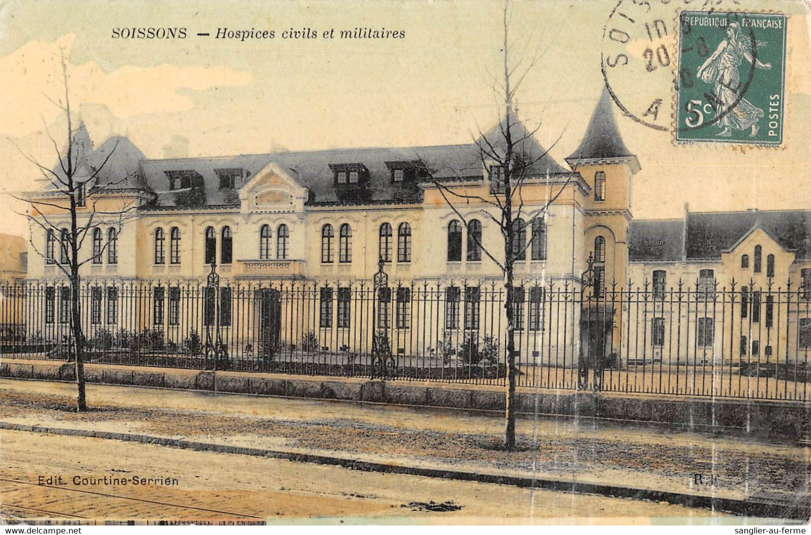 CPA 02 SOISSONS HOSPICES CIVILS ET MILITAIRES - Soissons