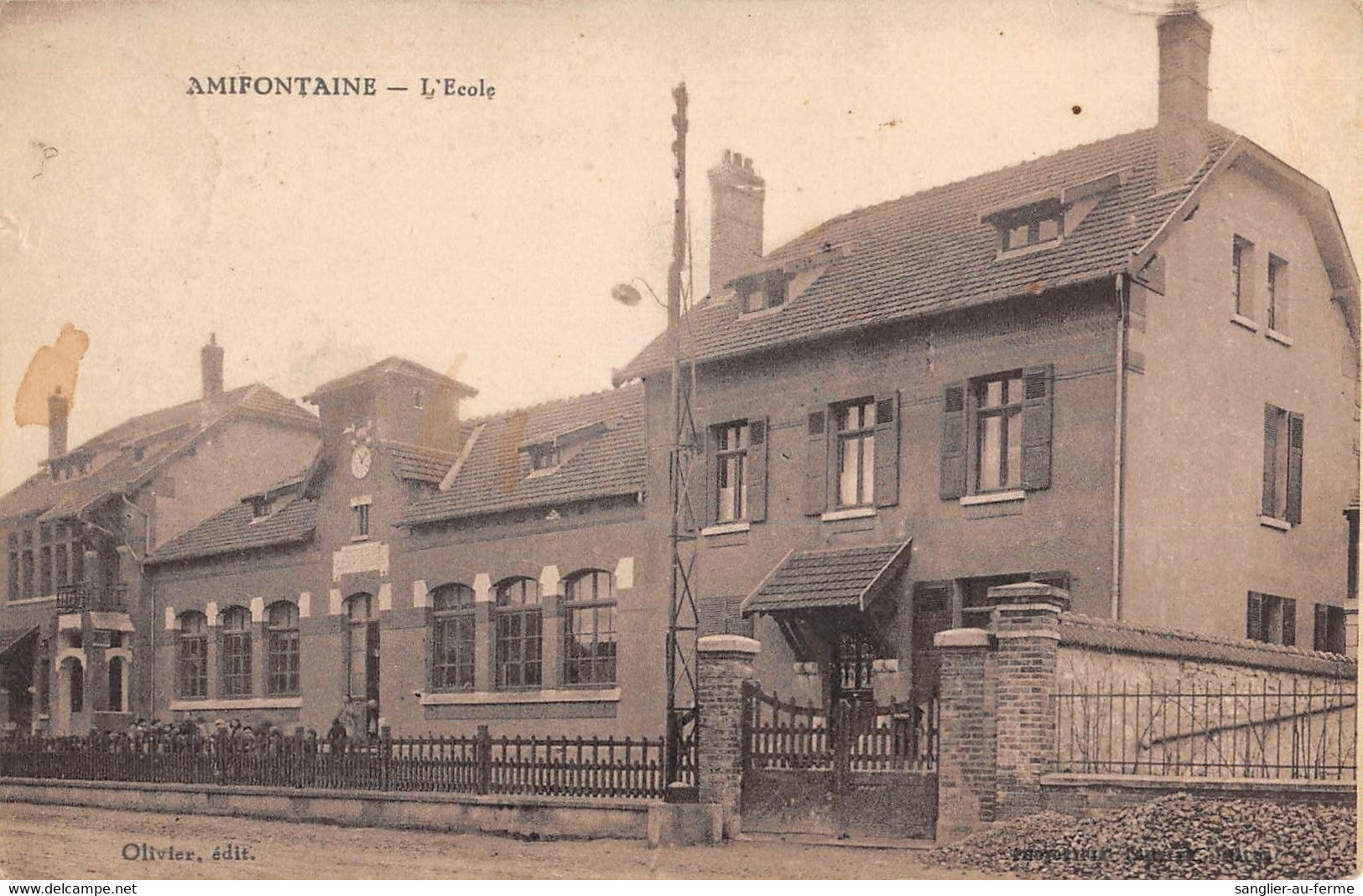 CPA 02 AMIFONTAINE ECOLE - Altri & Non Classificati