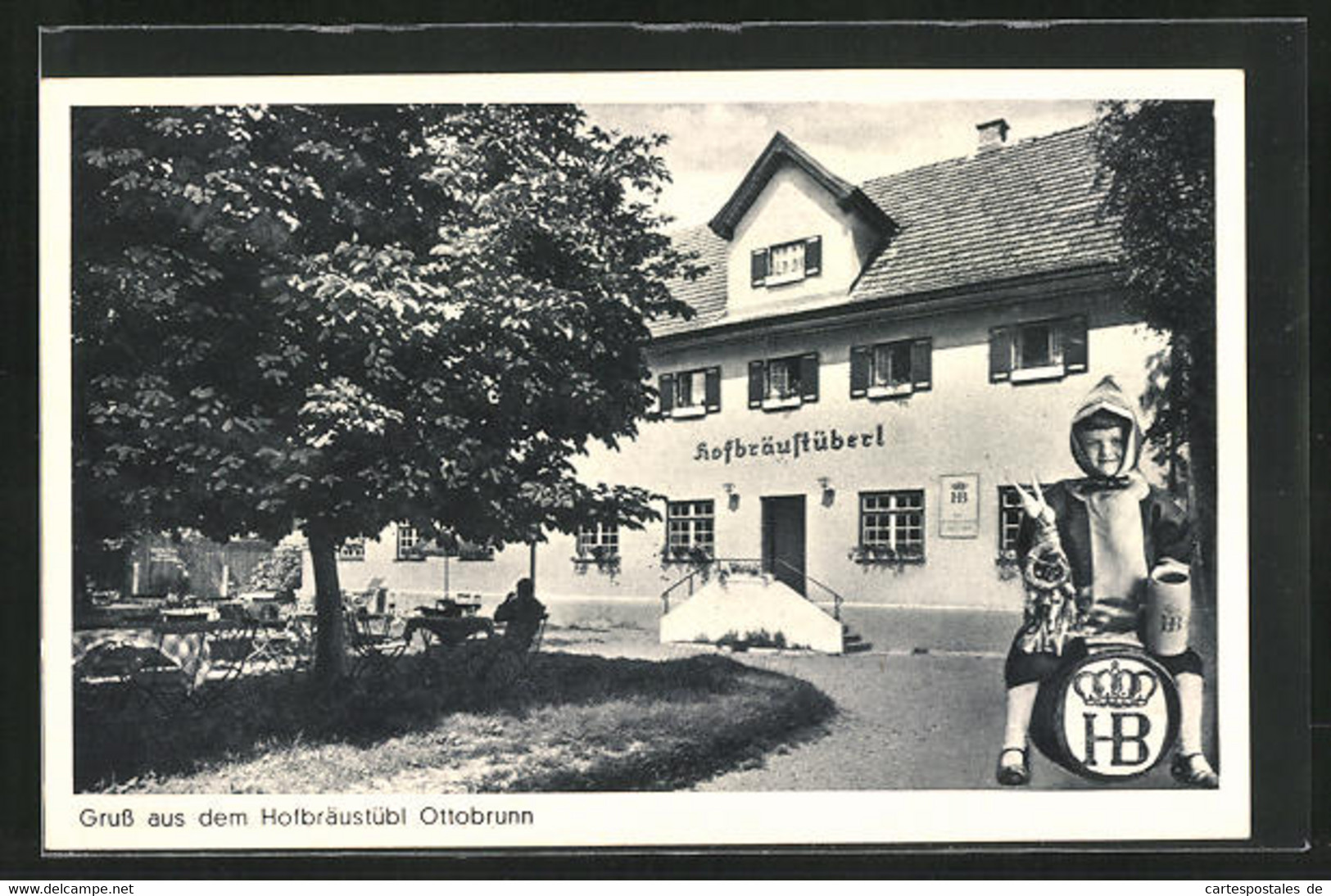 AK Ottobrunn, Gasthaus Hofbräustübl Von Fritz U. Gretl Maier, Münchner Kindl - Ottobrunn