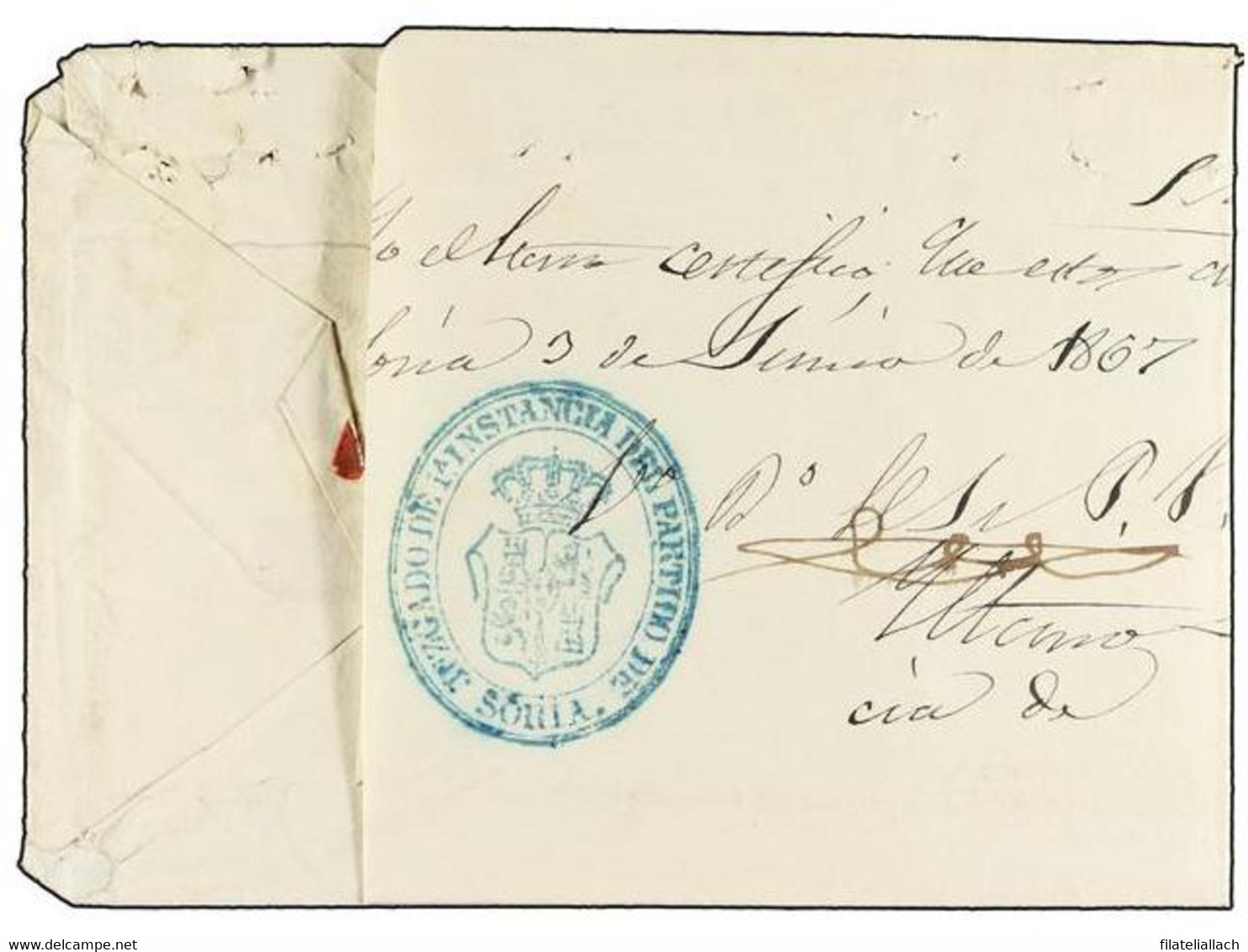 SPAIN: PREPHILATELIC MARKS  DP03 SORIA - ...-1850 Prephilately