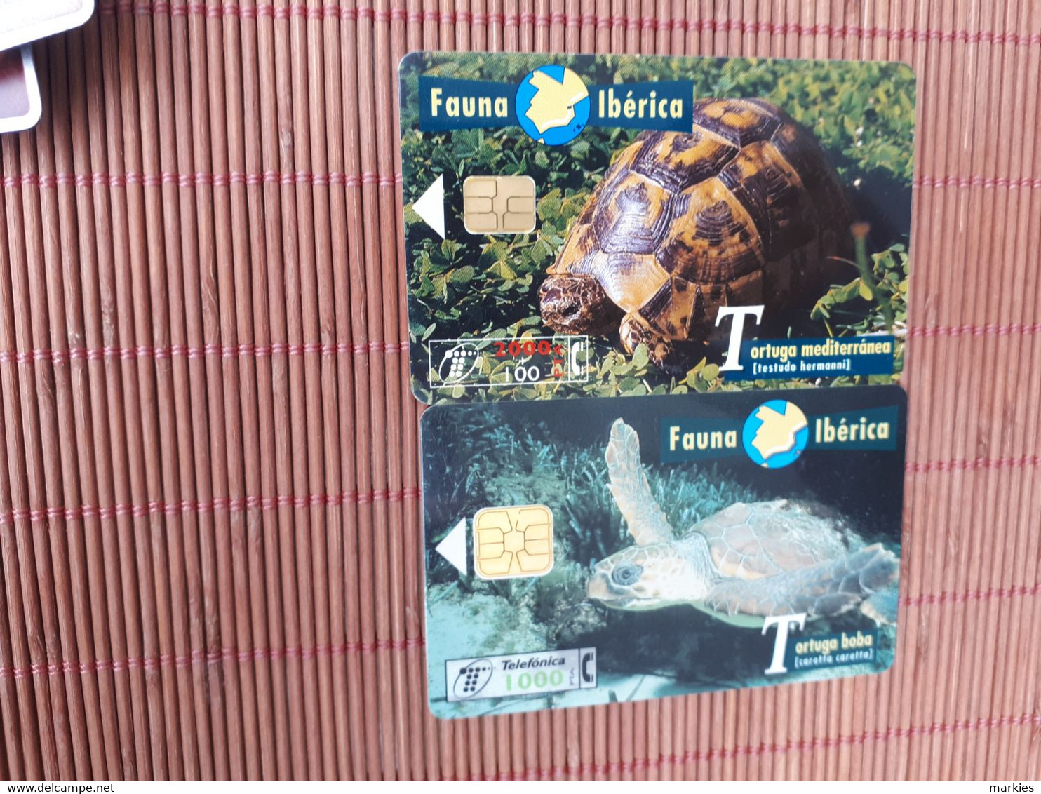 Turtles 2 Phonecards Used  Rare - Schildkröten