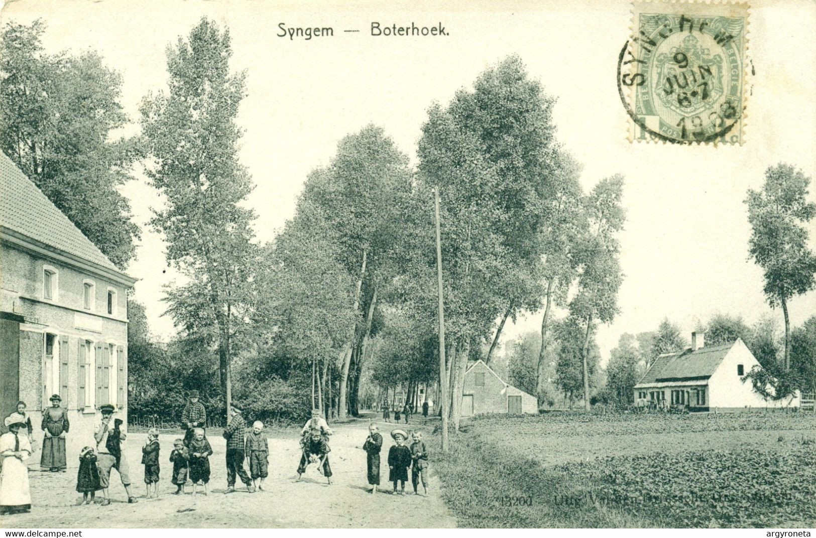 Zingem - Syngem - Boterhoek  - Animatie - 1908 - De Graeve 13200 - Zingem