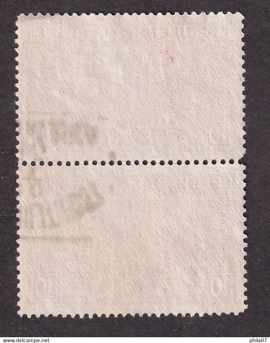 Bosnia And Herzegovina - 10 Hellera In Vertical Pair With Overprint 1914 With Big 4 And Small 4 - Bosnie-Herzegovine
