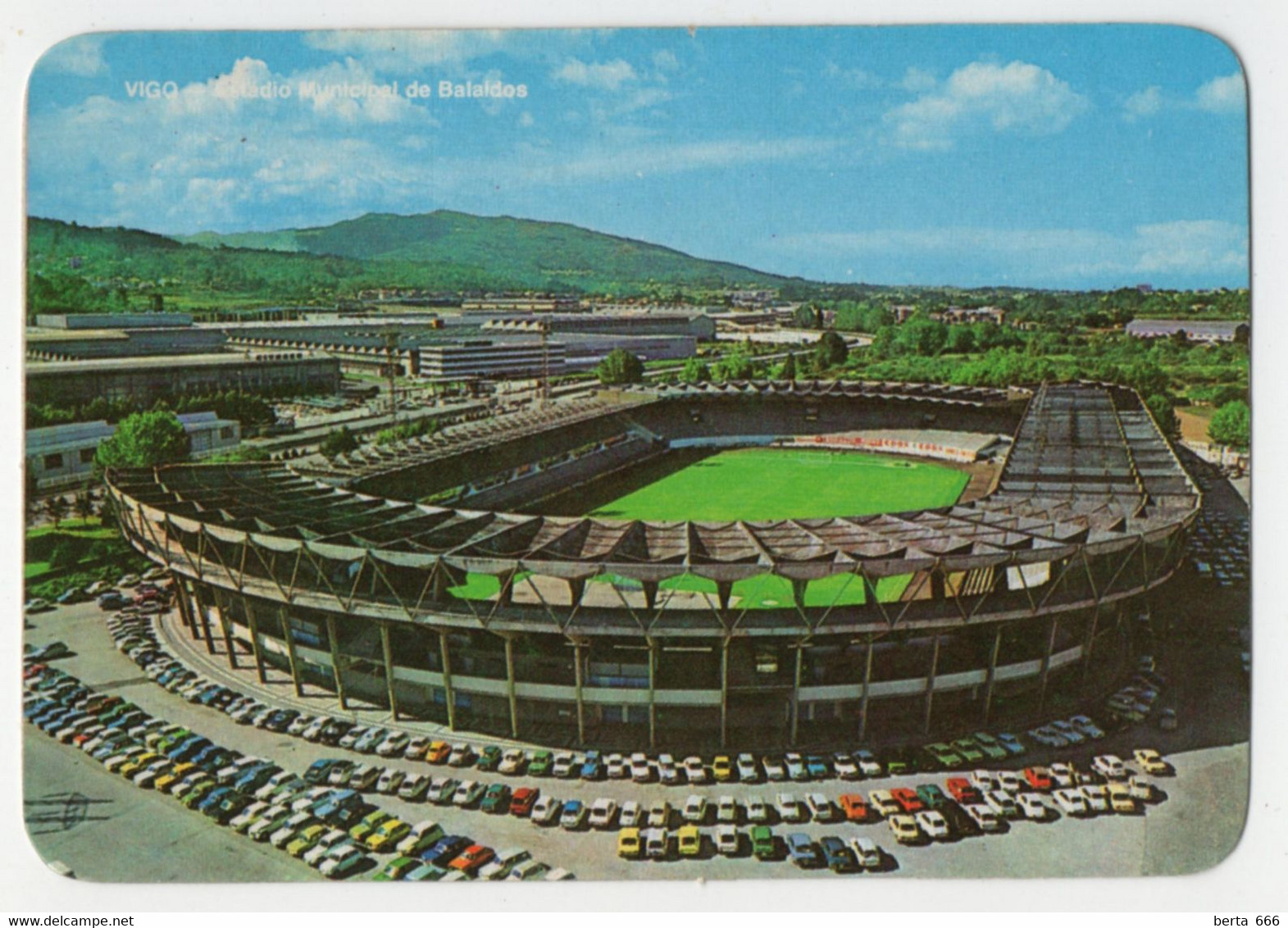 Spain Vigo Balaidos Football Stadium Calendar Stade Calendrier 1986 - Tamaño Pequeño : 1981-90