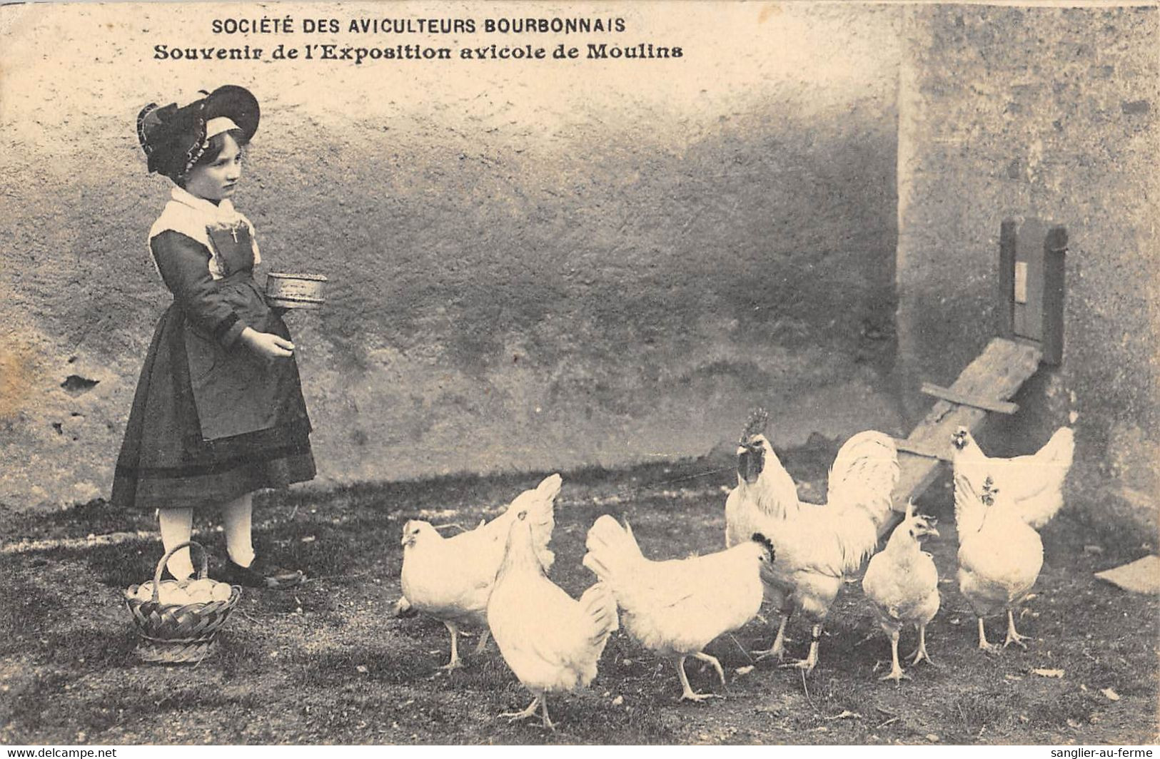 CPA 03 SOCIETE DES AVICULTEURS BOURBONNAIS SOUVENIR DE L'EXPOSITION AVICOLE DE MOULINS - Moulins