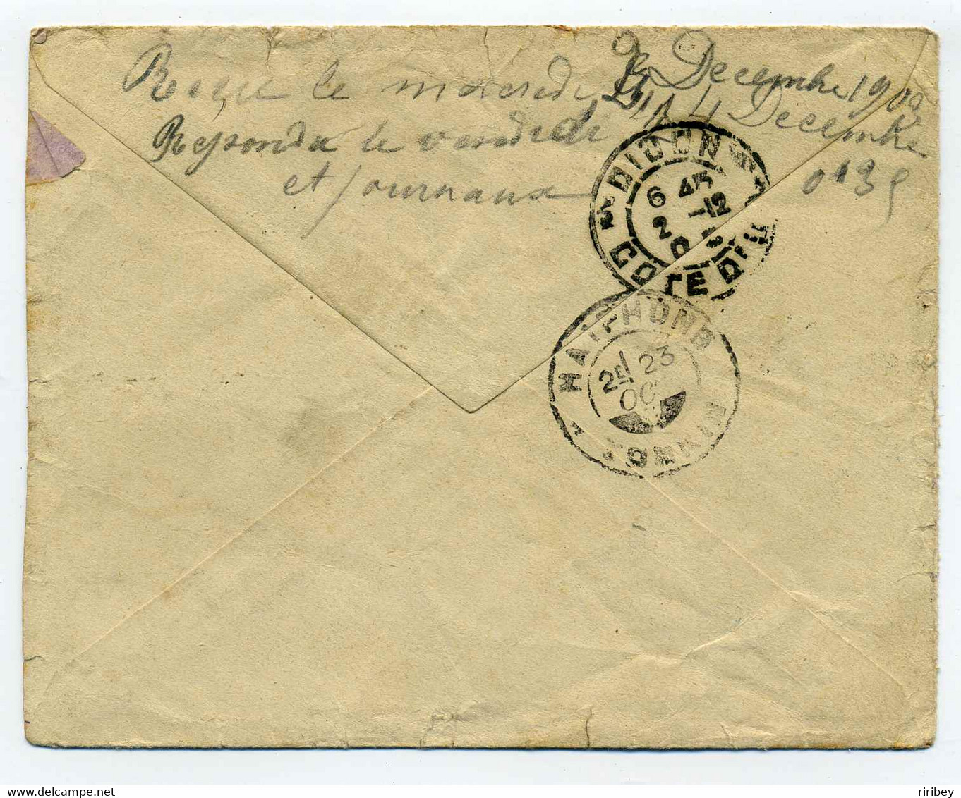 TONKIN Corps Expeditionnaire / Troupes  De L'IndoChine / 1903 - Army Postmarks (before 1900)