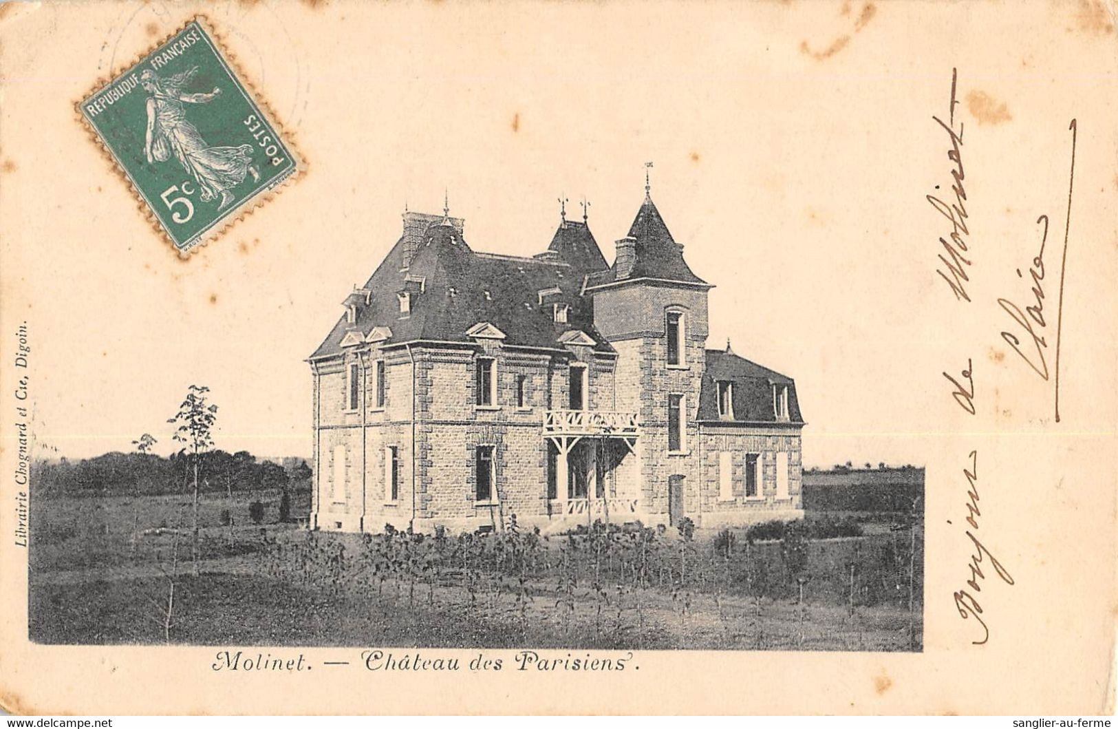 CPA 03 MOLINET CHATEAU DES PARISIENS - Autres & Non Classés