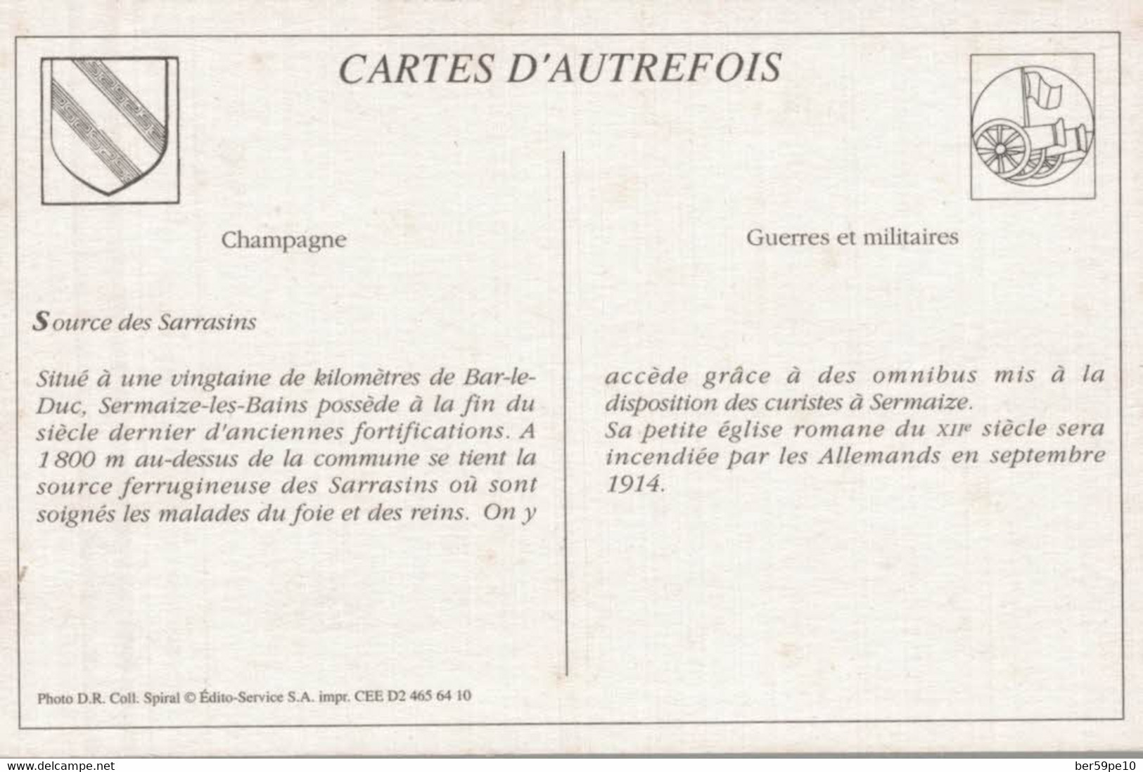 CARTES D'AUTREFOIS GUERRES ET MILITAIRES CHAMPAGNE  UNE ARMEE RAGAILLARDIE - Champagne-Ardenne