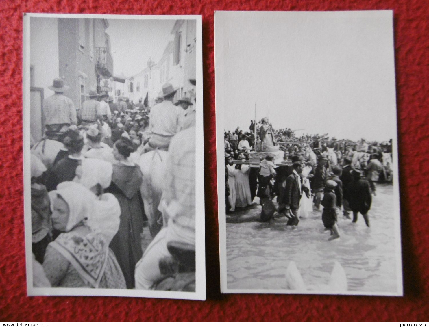 SAINTES MARIES DE LA MER GARDIANS GITANS PROCESSION SAINTE SARA CARTE PHOTO - Saintes Maries De La Mer