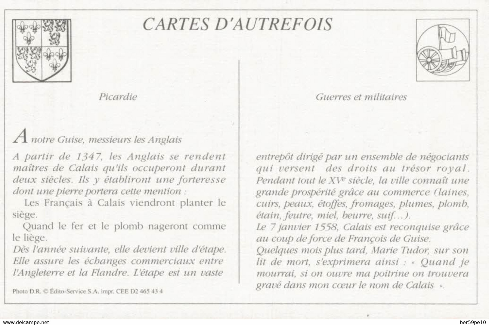 CARTES D'AUTREFOIS GUERRES ET MILITAIRES PICARDIE A NOTRE GUISE MESSIEURS LES ANGLAIS - Picardie