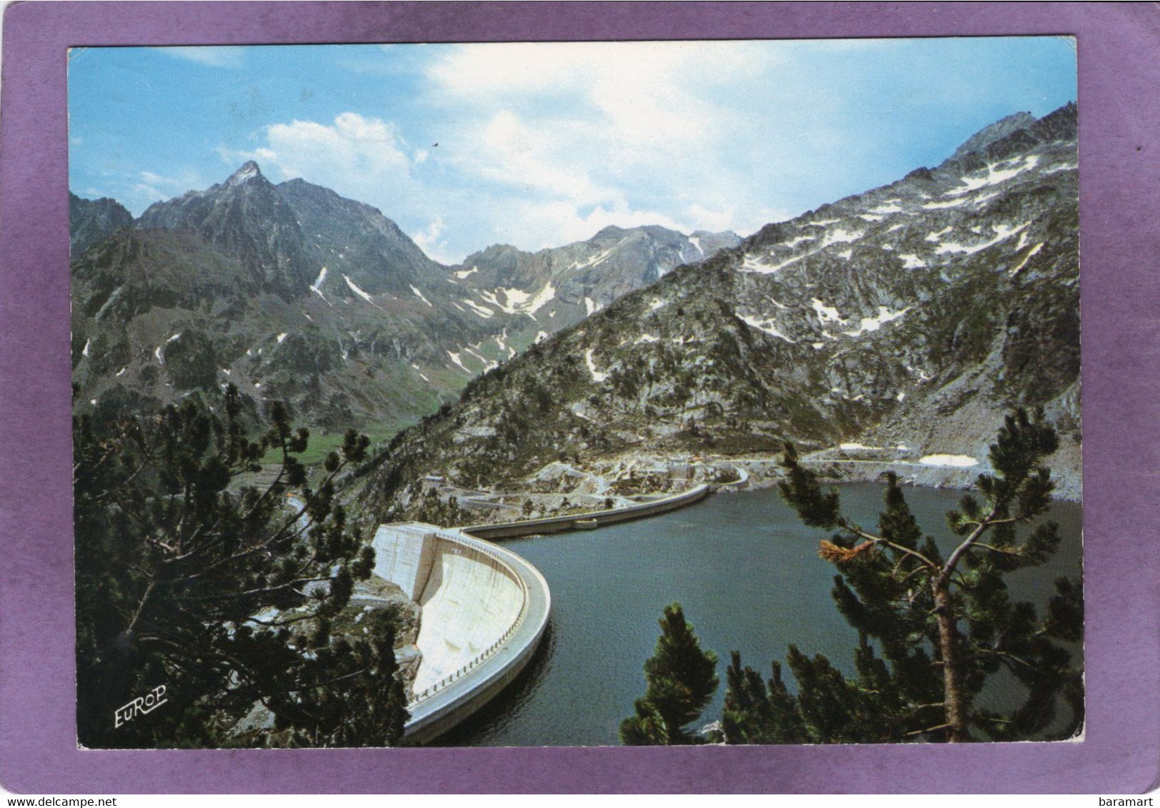 65 Aragnouet Lac Et Barrage Le CAP DE LONG  Et Le Pic  Méchant - Aragnouet