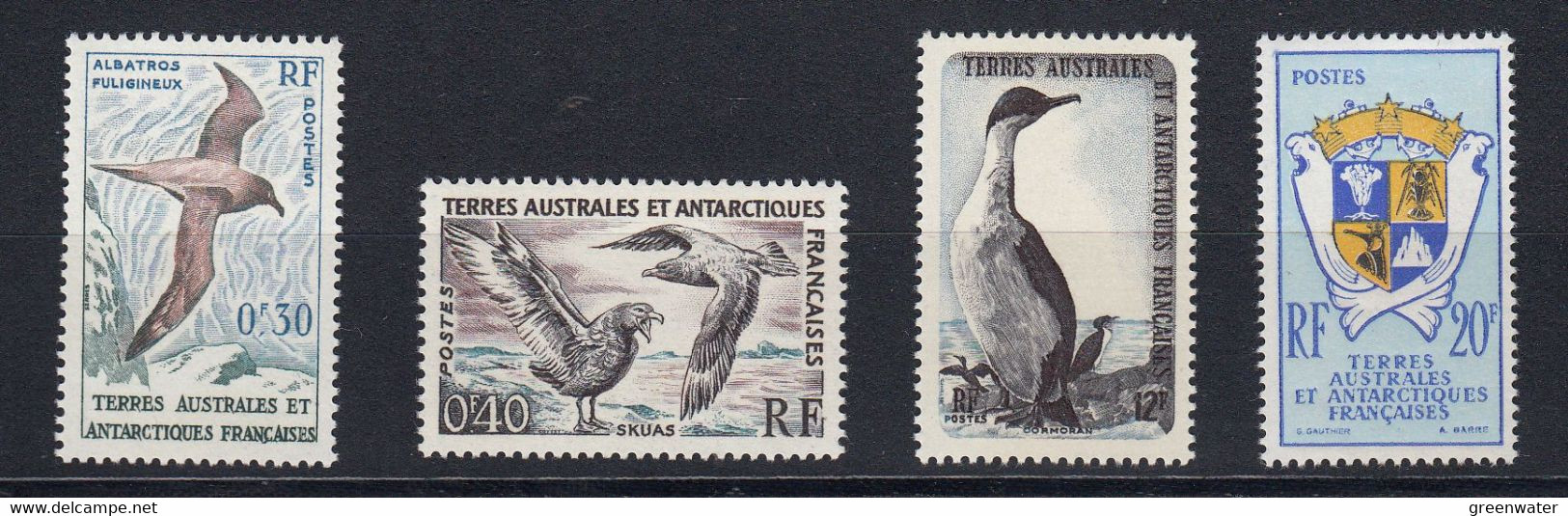 TAAF 1959 Definitives / Animals 4v ** Mnh (52256) - Sonstige & Ohne Zuordnung