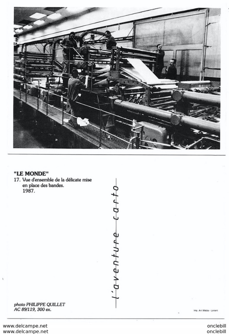 fabrication journal le monde 20 cartes aventure carto 1989 ph. quillet tir.limité état superbe