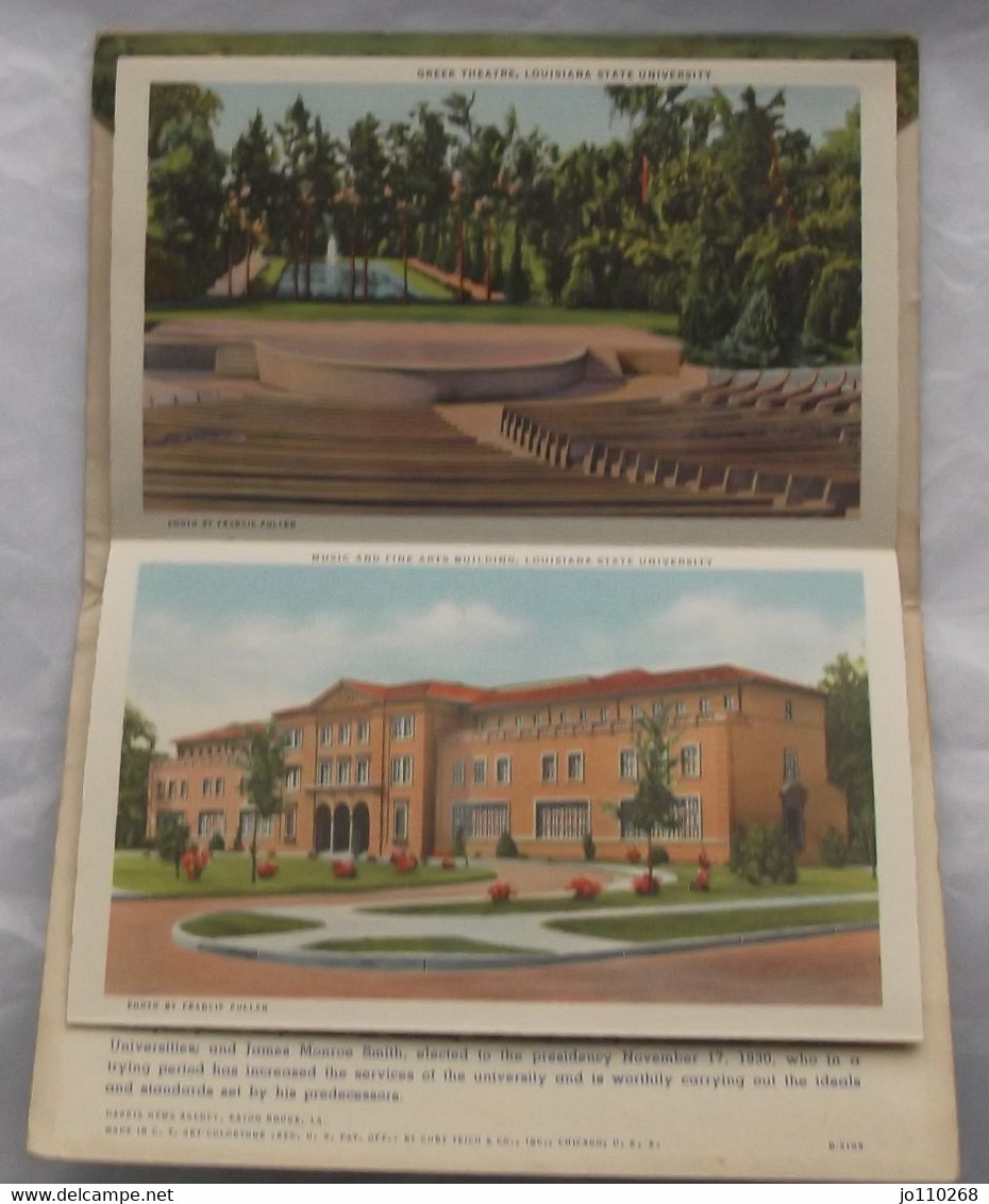 Souvenir Folder Of Louisiana State University And Baton Rouge C 1937, 18 Vues - Baton Rouge