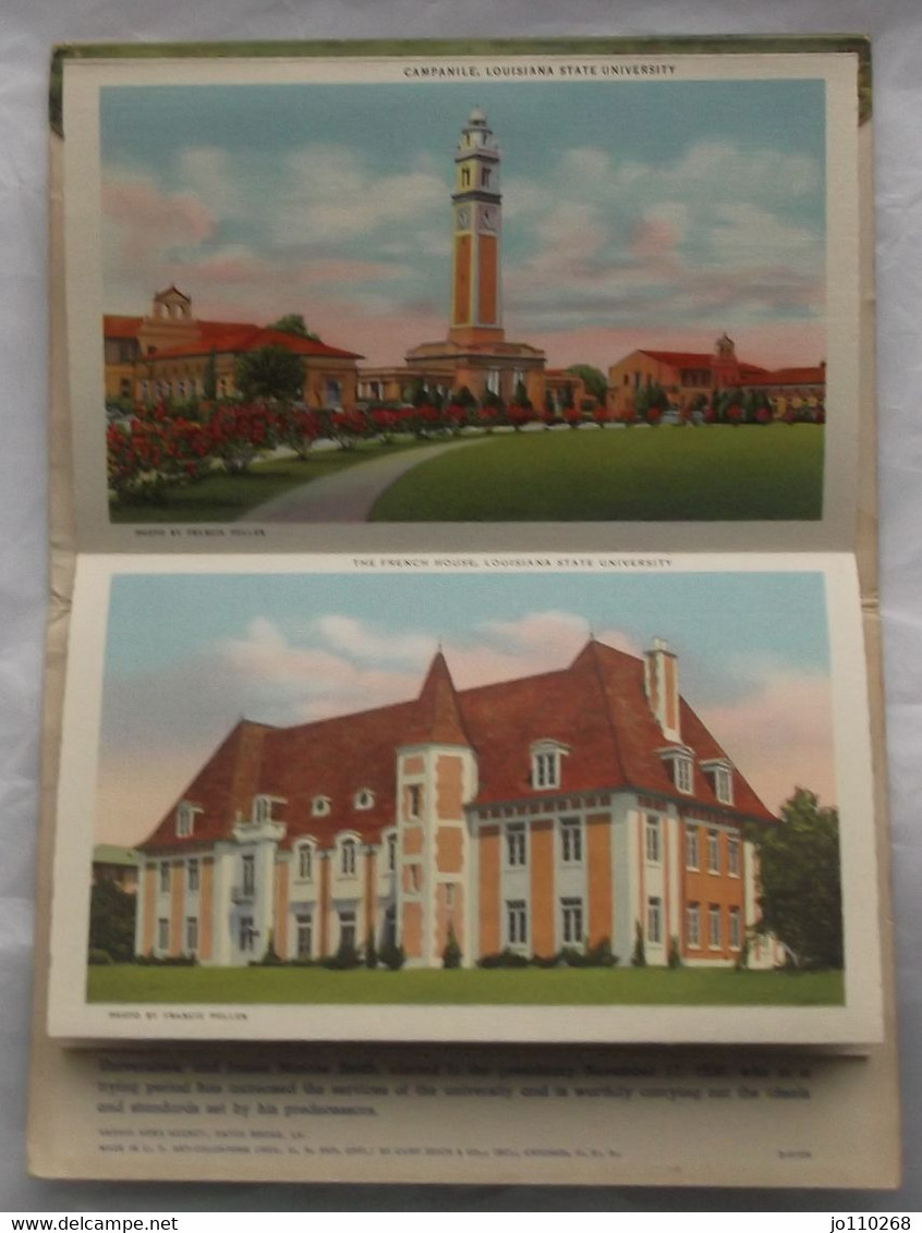 Souvenir Folder Of Louisiana State University And Baton Rouge C 1937, 18 Vues - Baton Rouge