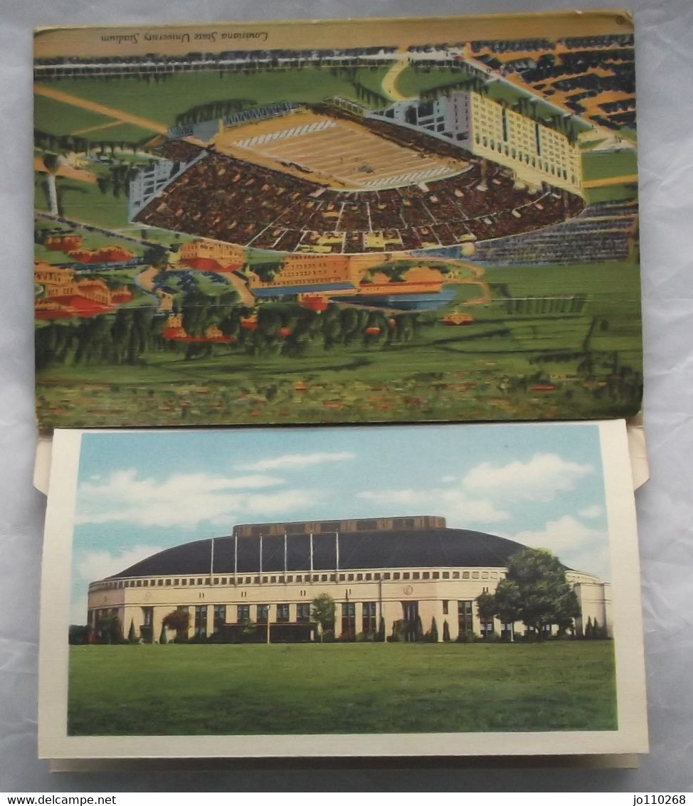 souvenir folder of Louisiana state university and baton rouge c 1937, 18 vues