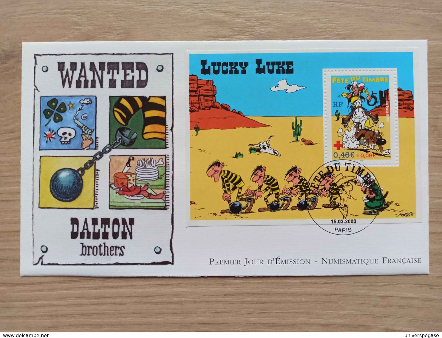 N°3547 - FDC - Fête Du Timbre 2003 Lucky Luke Et Rantanplan - 2000-2009