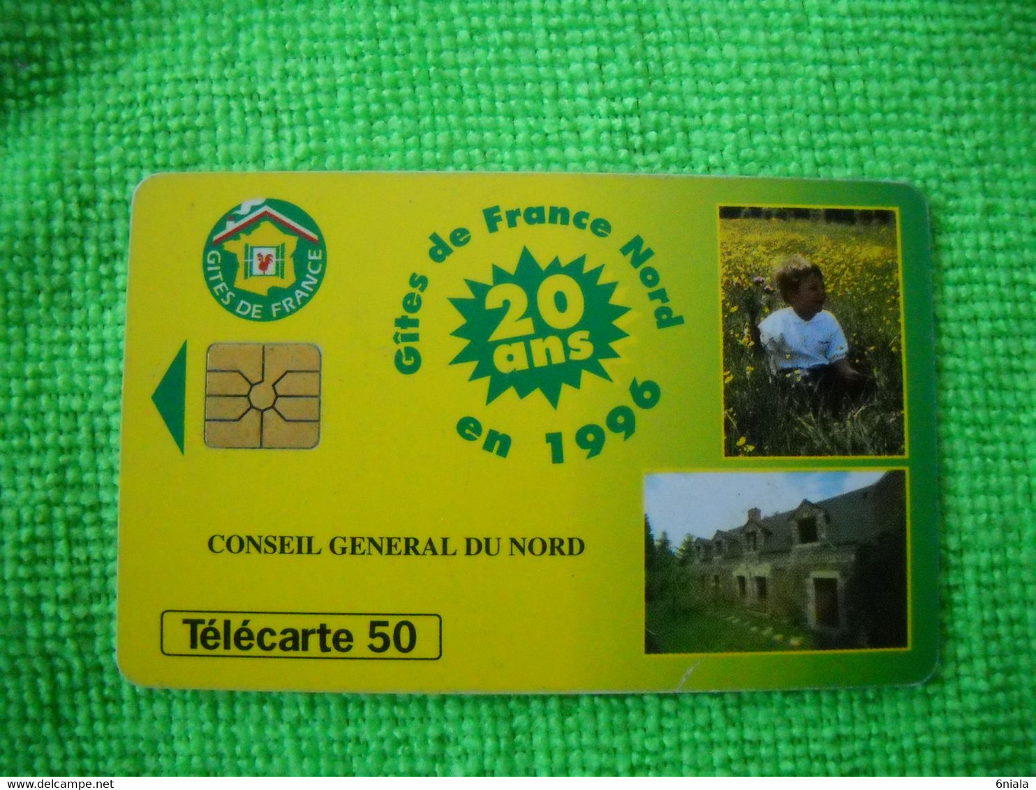 7103 Télécarte Collection  CONSEIL GENERAL DU NORD  Gites De France 20e Anniv  50u  ( Recto Verso)  Carte Téléphonique - Reclame