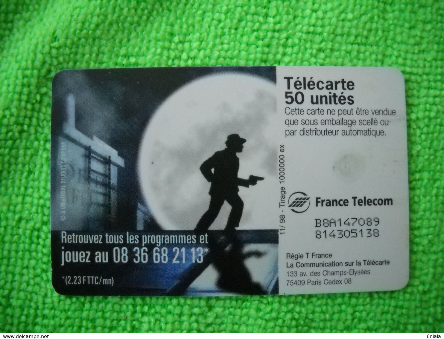 7104 Télécarte Collection  13e Rue    Câble Et Canal Satellite  50u  ( Recto Verso)  Carte Téléphonique - Kino