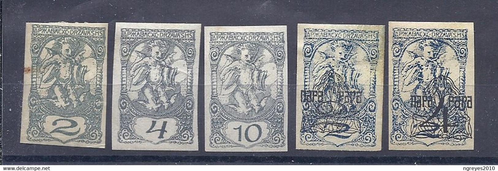 210039437  YUGOSLAVIA.  YVERT  TPJ  Nº  5/6/8/13/14  */MH - Timbres Pour Journaux