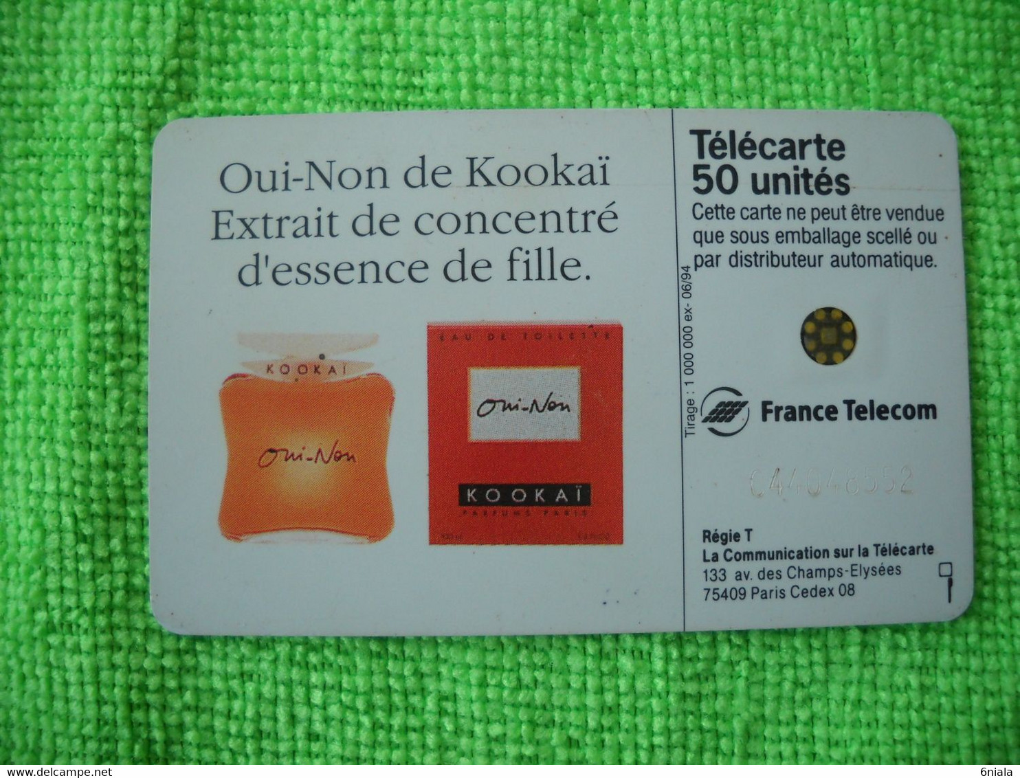 7107 Télécarte Collection  OUI NON De KOKAI   50u  ( Recto Verso)  Carte Téléphonique - Perfume