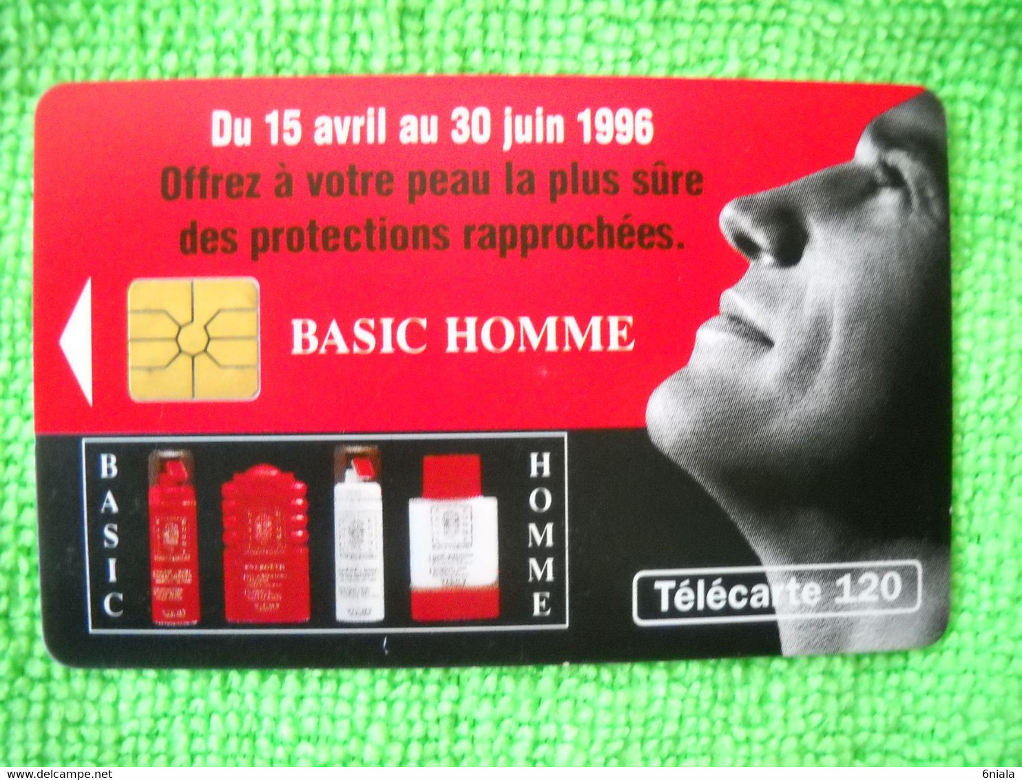 7109 Télécarte Collection BASIC Pour HOMME Parfum   Vichy    120u  ( Recto Verso)  Carte Téléphonique - Parfum