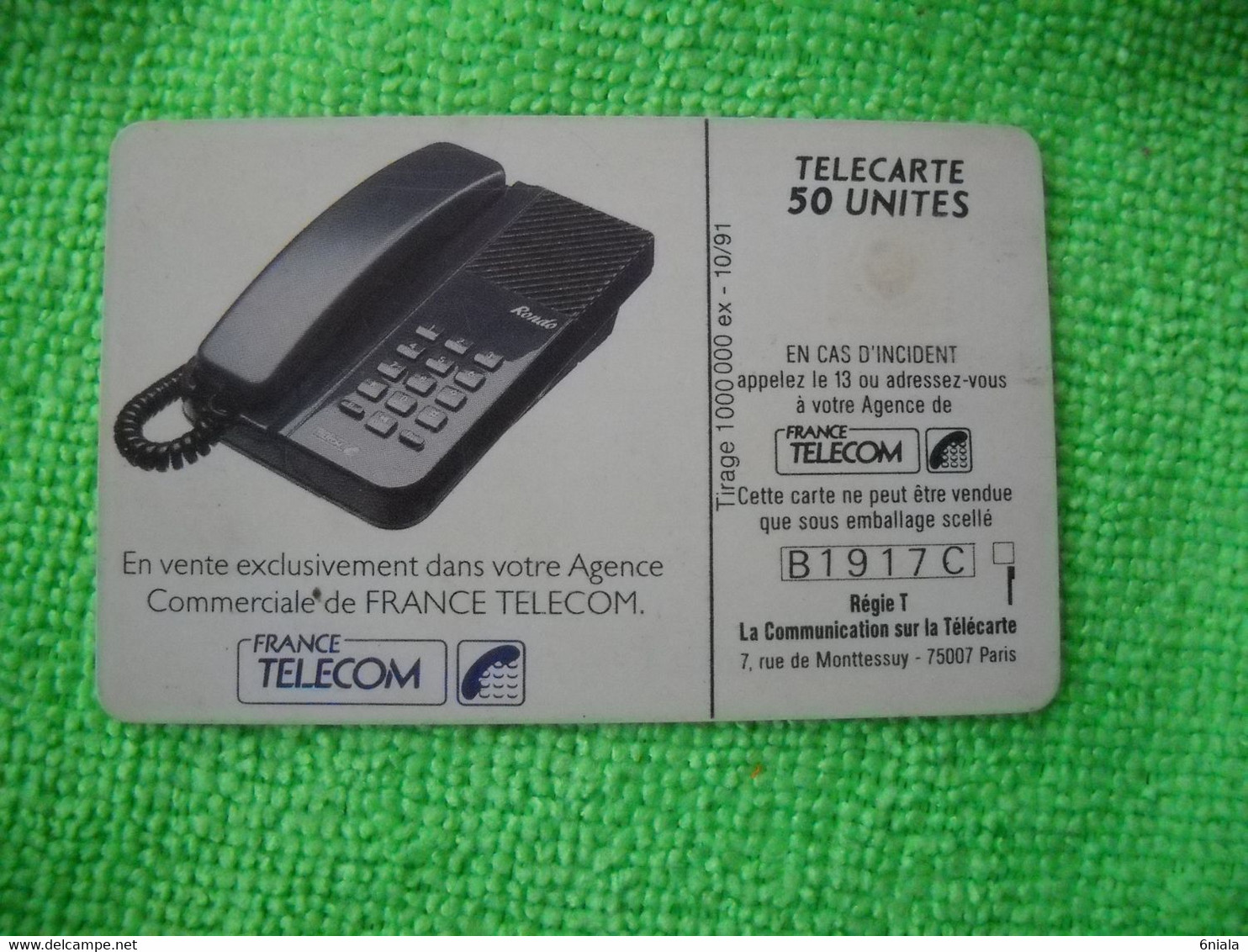 7112 Télécarte Collection RONDO Téléphone     50u  ( Recto Verso)  Carte Téléphonique - Teléfonos