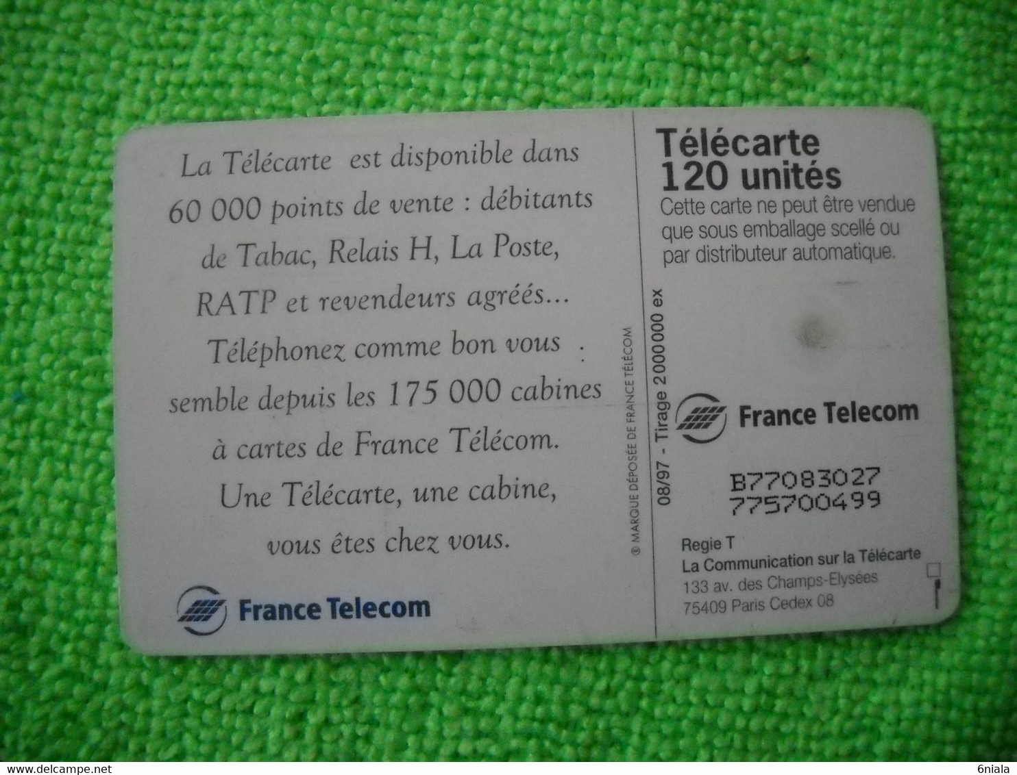 7118 Télécarte Collection CABINE Téléphone Baigneur Mer Chien Avec Chapeau 120u  ( Recto Verso)  Carte Téléphonique - Deportes