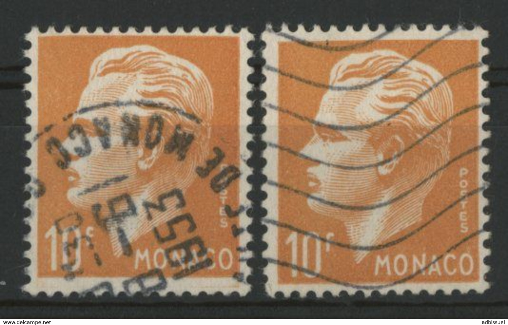 MONACO N° 350 (x2) Cote 19 € Deux Oblitérations Différentes. - Usati