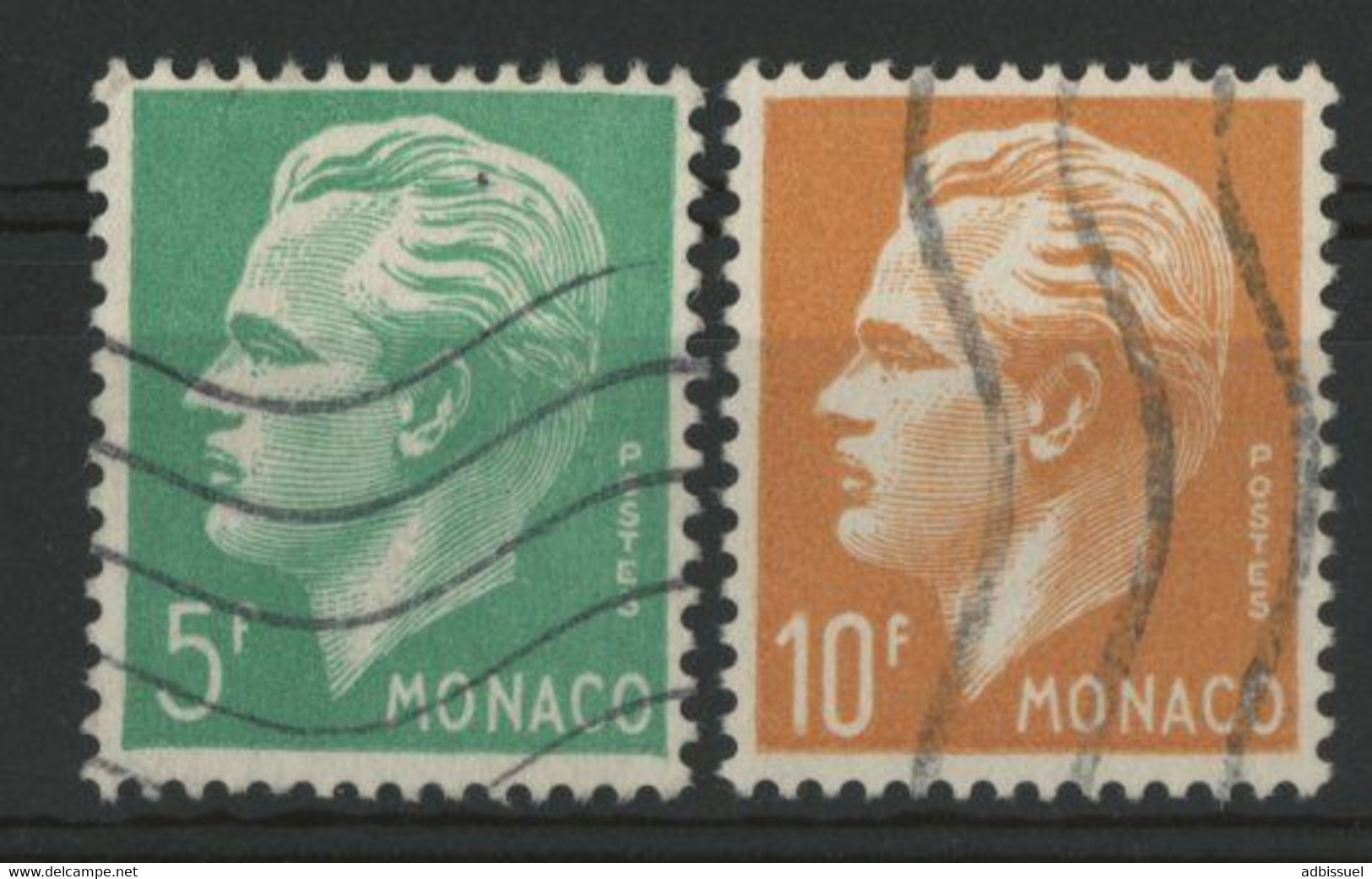 MONACO N° 349 + 350 Cote 16 € Oblitérés. - Oblitérés