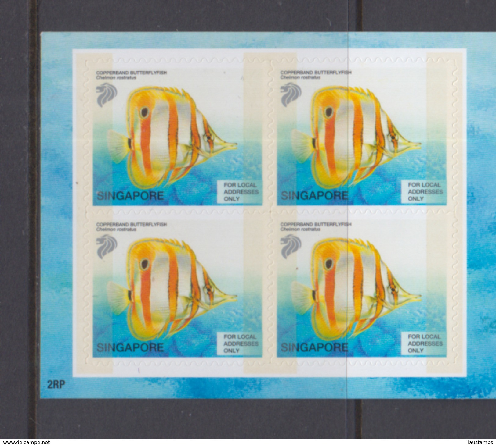 Singapore 2003 Tropical Marine Fishes Self-adhesive Booklet, 2nd Reprint MNH - Singapur (1959-...)