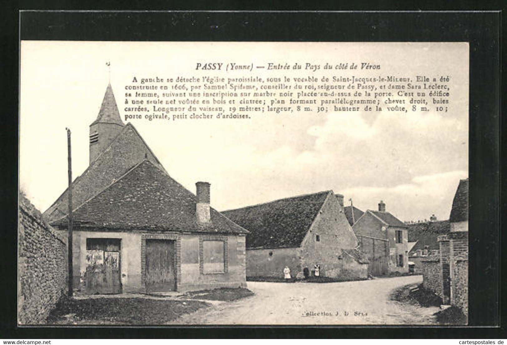 CPA Passy, Entree Du Pays Du Cote De Veron - Veron