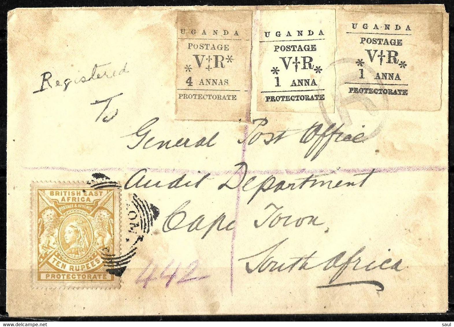 741 - BRITISH UGANDA - OUGANDA - 1899 - COVER - NICE FORGERY FALSE FAUX FALSCH FALSO FAKE - Unclassified