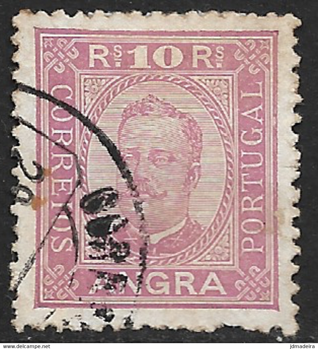 Angra – 1892 King Carlos 10 Réis - Angra