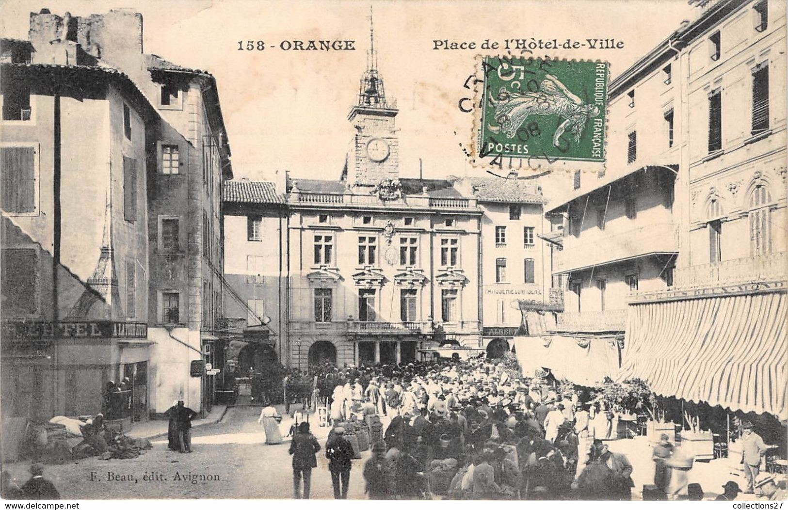 84-ORANGE- PLACE DE L'HÔTEL DE VILLE - Orange
