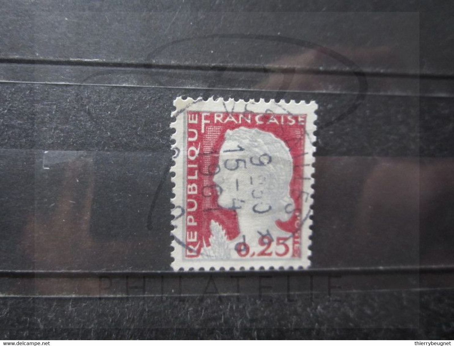 VEND BEAU TIMBRE DE FRANCE N° 1263 , OBLITERATION " VERSAILLES " !!! - 1960 Marianne De Decaris