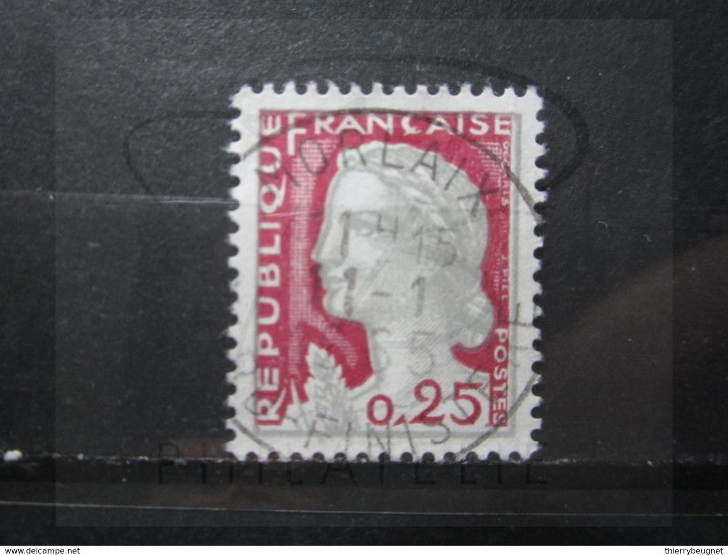 VEND BEAU TIMBRE DE FRANCE N° 1263 , OBLITERATION " MORLAIX " !!! - 1960 Marianne De Decaris