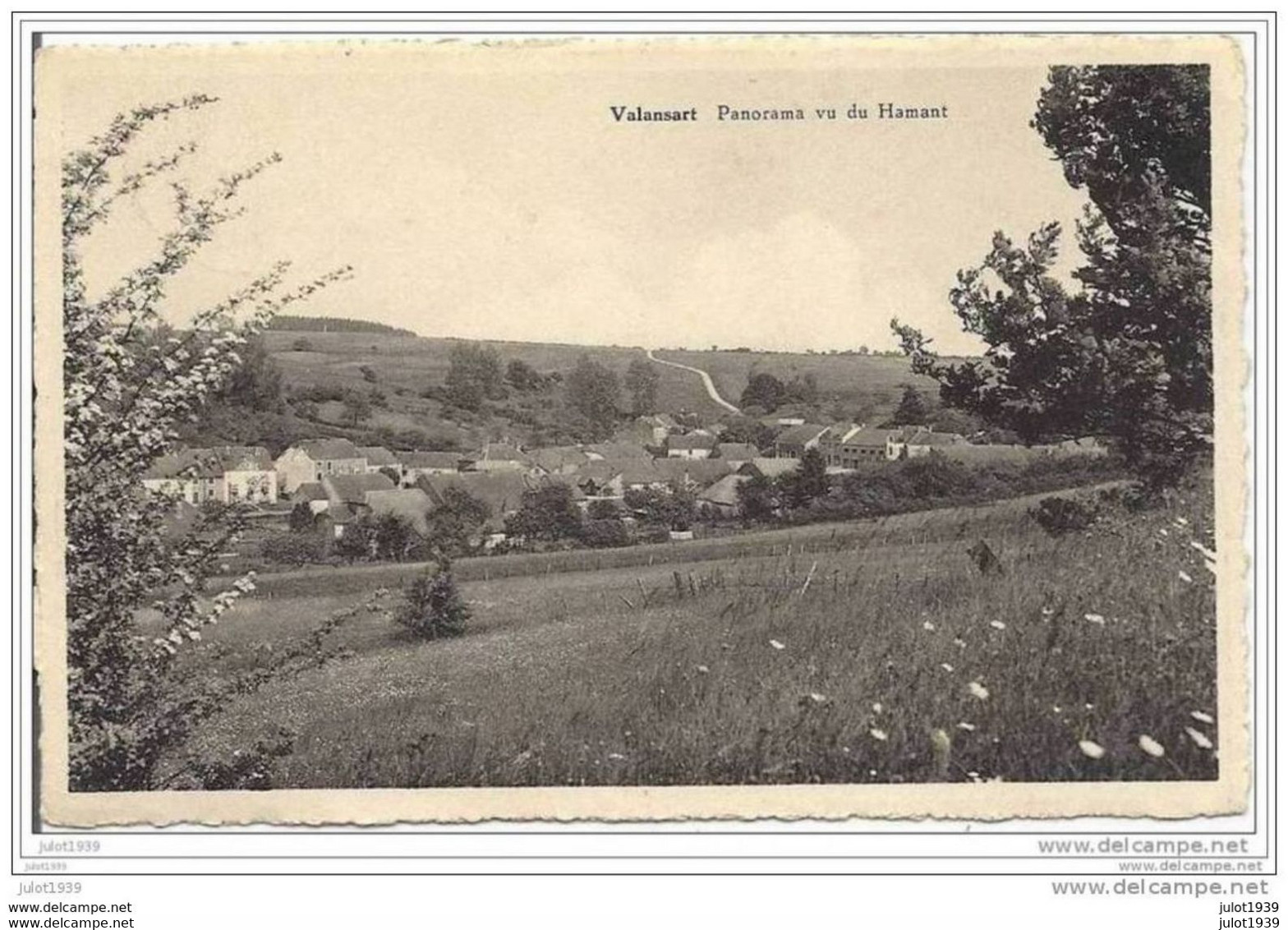 VALANSART ..-- Vu Du Hamant .  De JAMOIGNE 1958 Vers LIEGE ( Mr Joseph Orban ) . Voir Verso . - Chiny