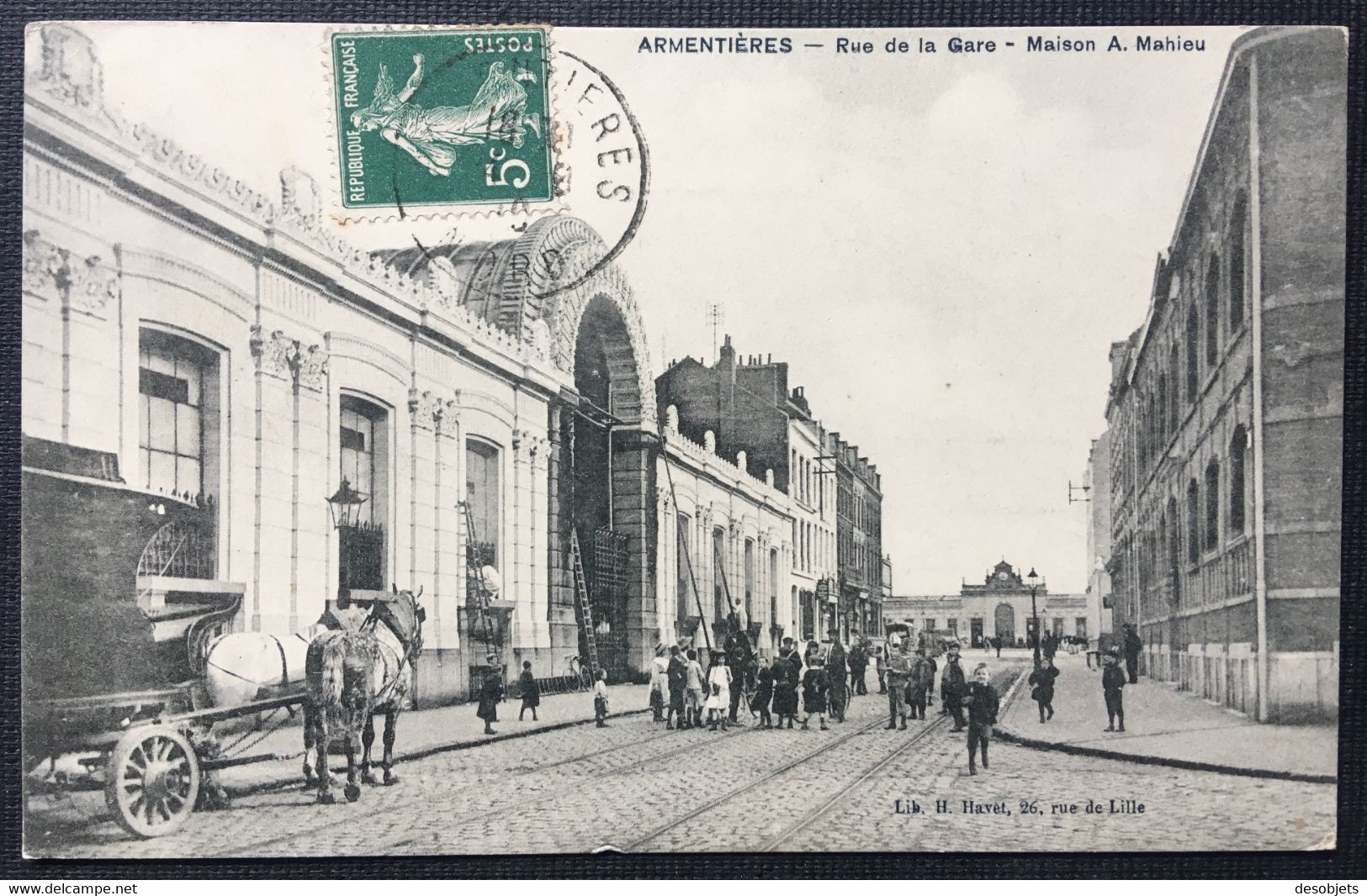 ARMENTIÈRES __ Rue De La Gare - Maison A.Mahieu - Sonstige & Ohne Zuordnung