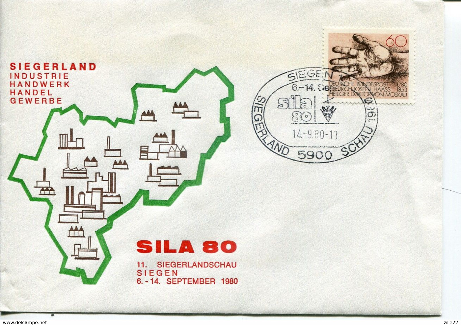 Germany Special Cover - Siegen Exhibition Sila80 - 2000 – Hannover (Alemania)